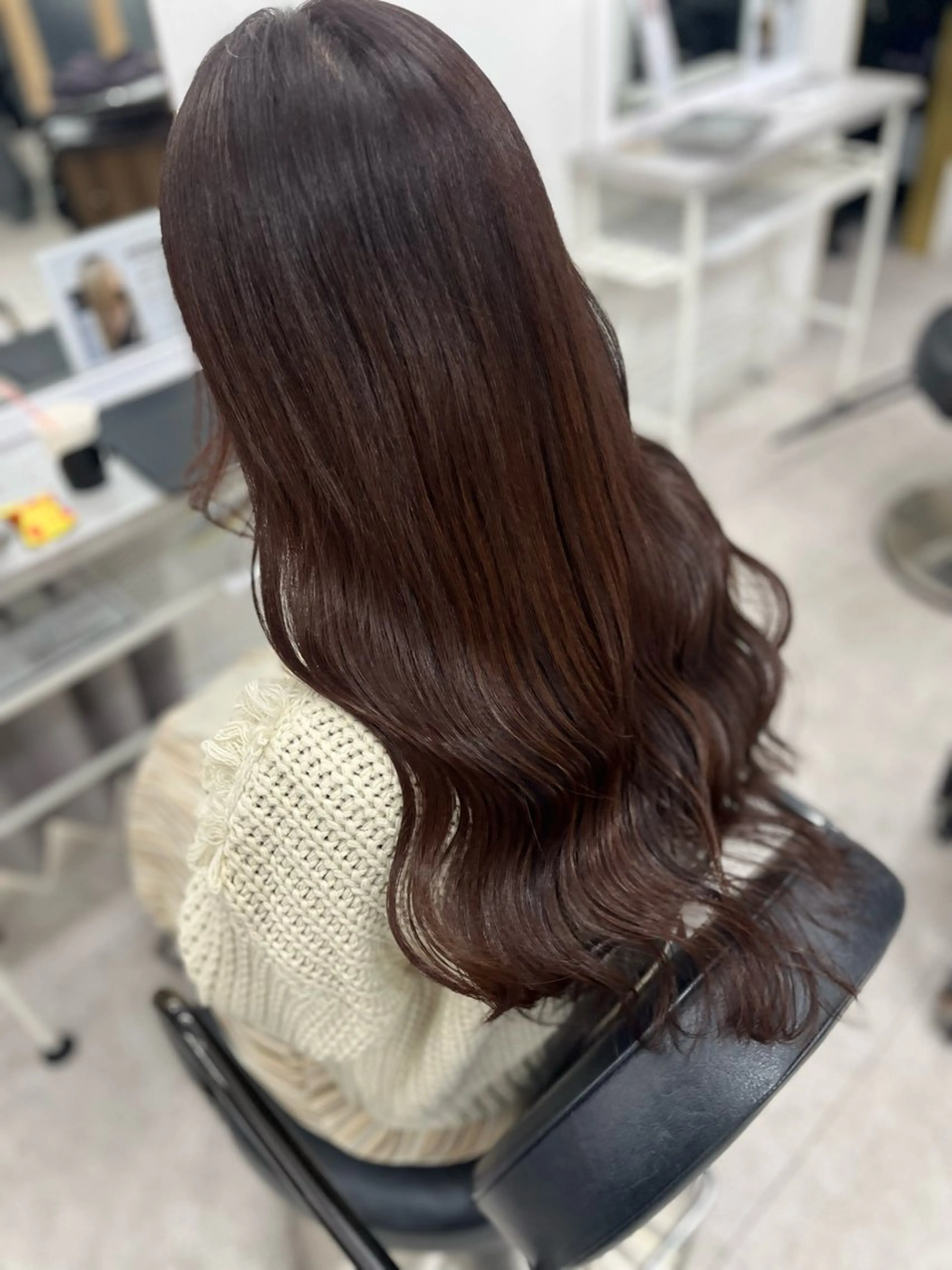 ロング カラー ブラウンカラー ピンクカラー ピンクブラウン 🫧ぷる艶カラー🫧 Yuubi🦩のヘアスタイル