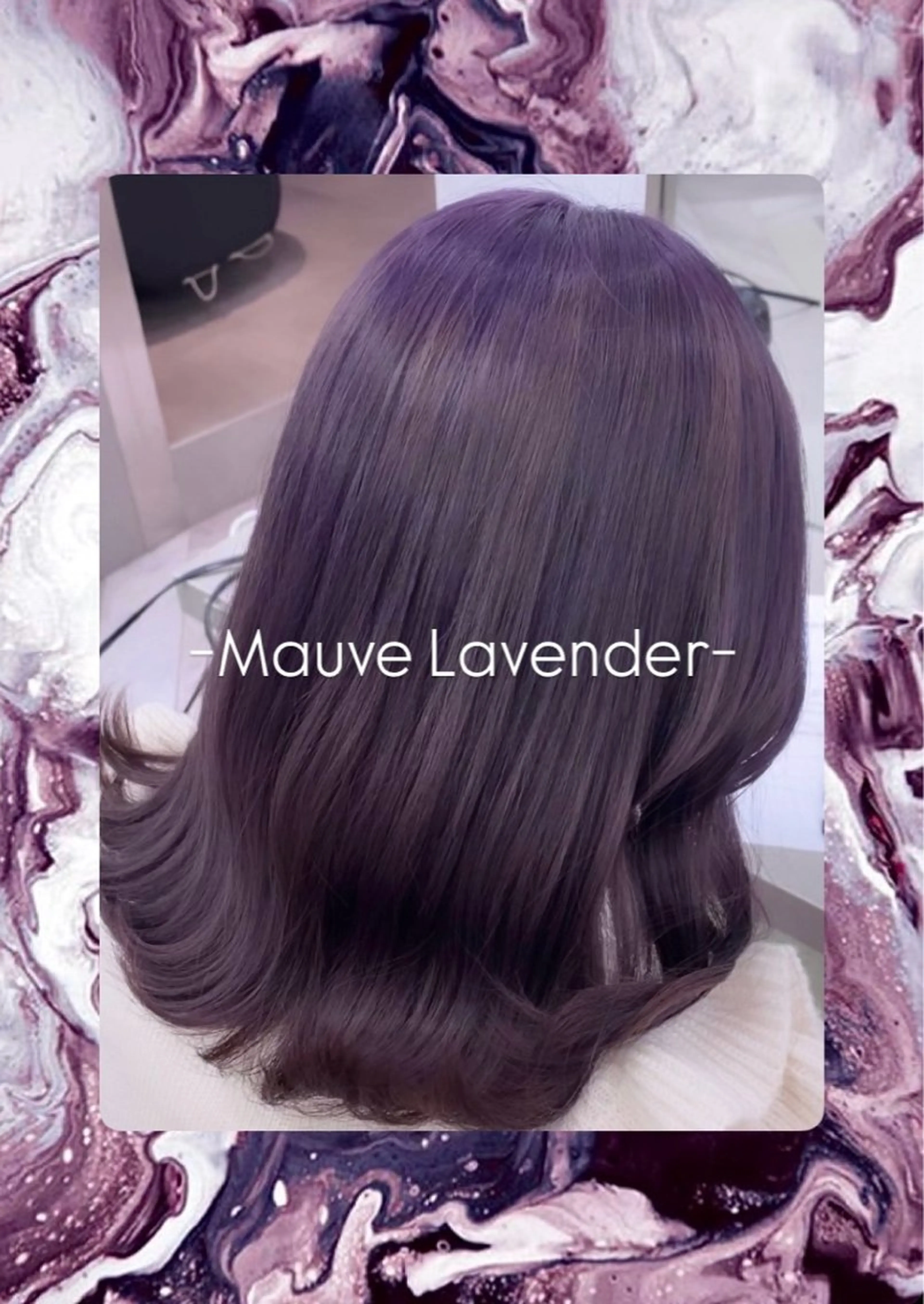 カラー ラベンダーカラー ヘアカラー トリートメント towa / EIGHTのヘアスタイル