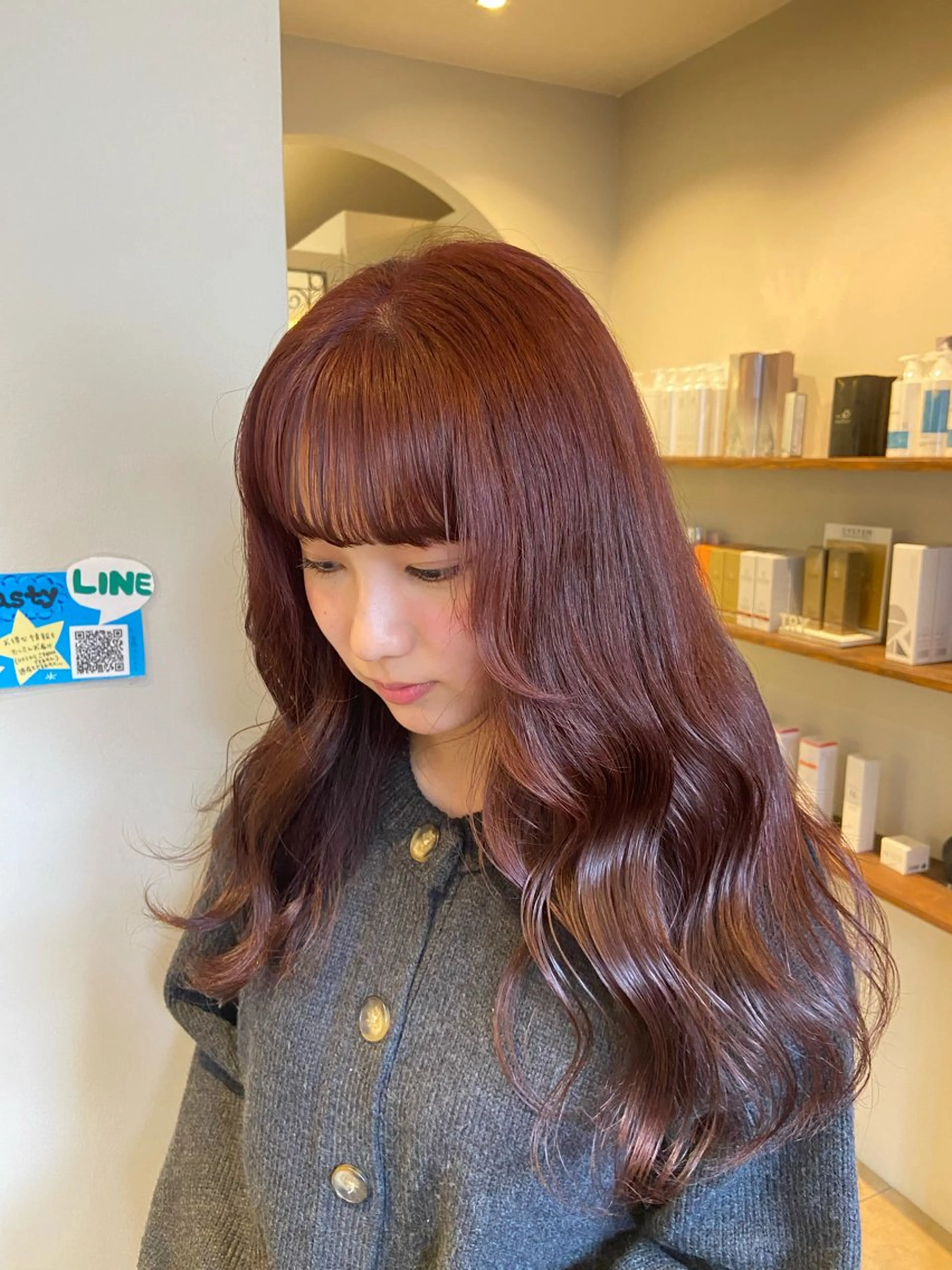 ロング ヘアカラー トリートメント 透明感カラー🎀 tasty／makoのヘアスタイル