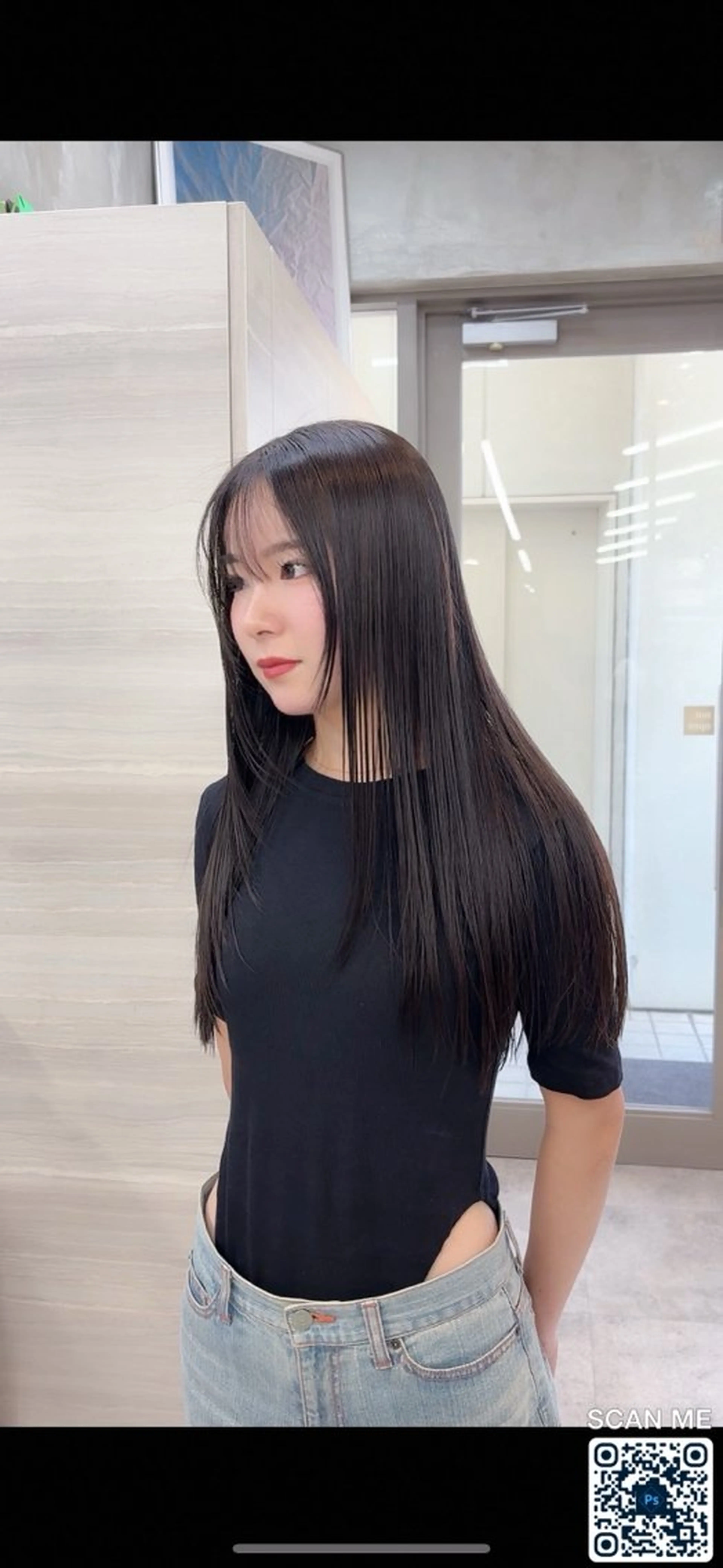 ロング カラー ブリーチ ブリーチなしカラー ヘアカラー 縮毛矯正 The Path ARENのヘアスタイル