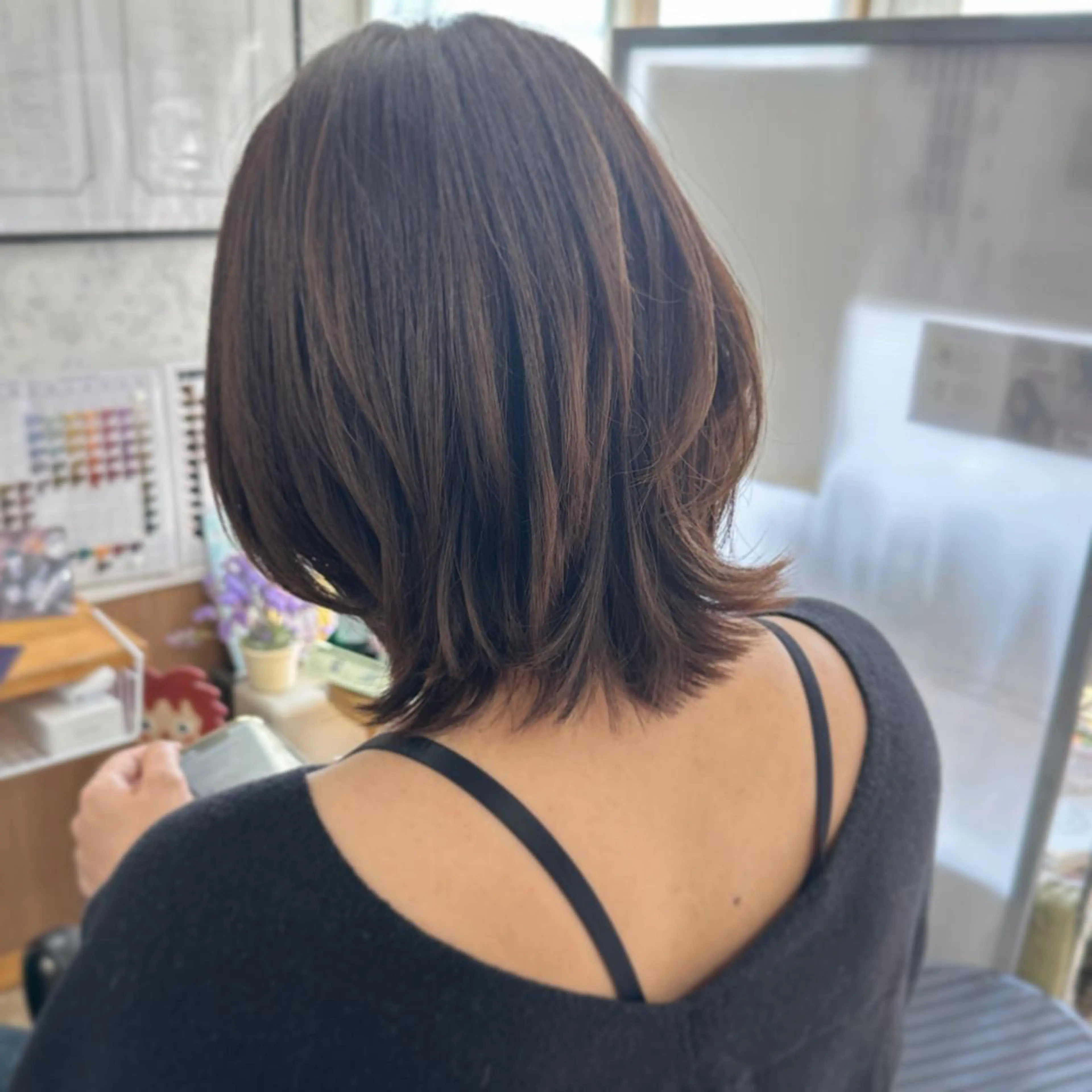 セミロング カラー 髪質改善のプロ✨りな さんのヘアスタイル