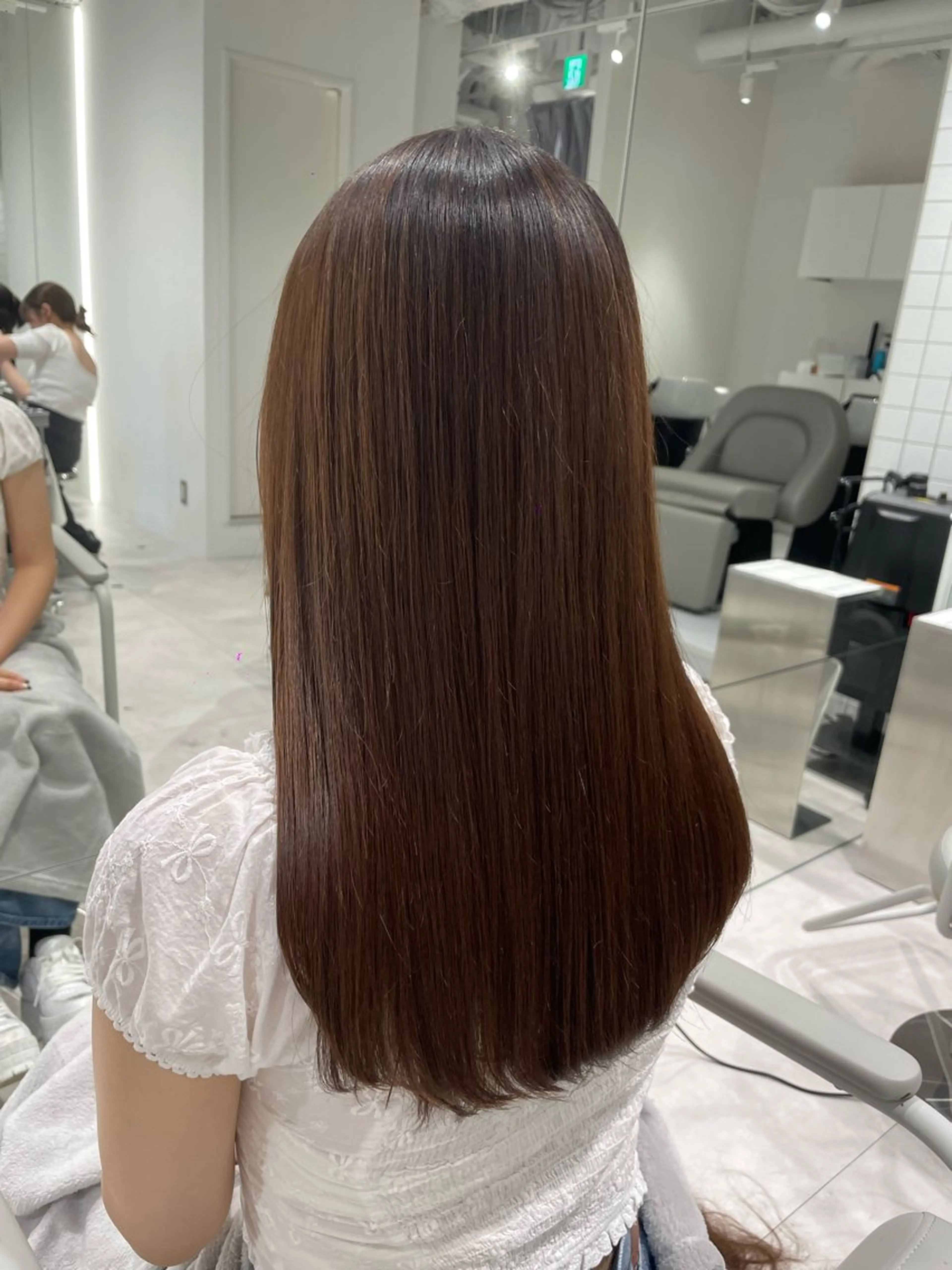 セミロング 縮毛矯正 縮毛矯正 HARUHI 銀座 美容師౨ৎ⋆˚のヘアスタイル