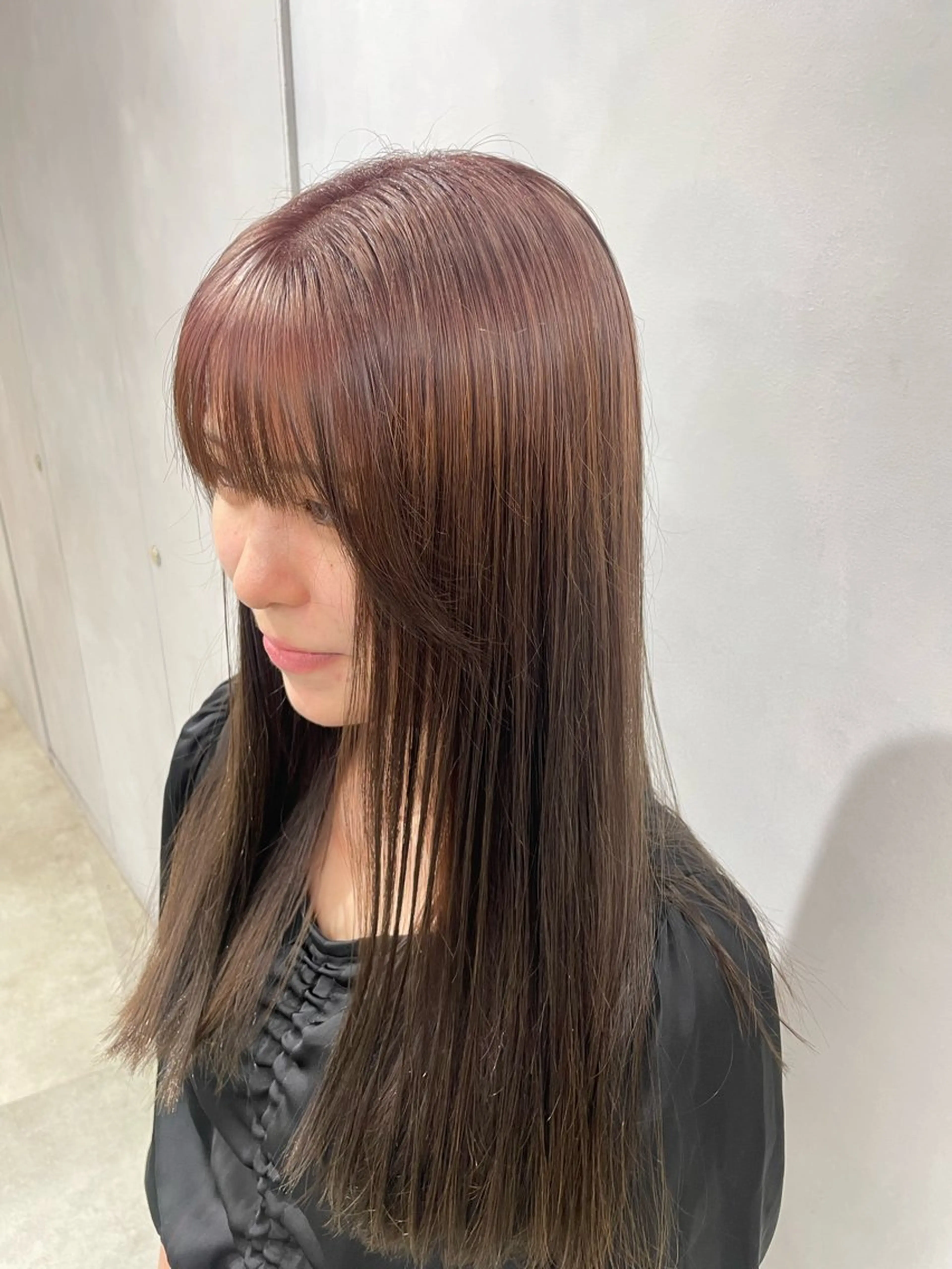 ロング カラー カット ヘアカラー トリートメント 透明感カラー✨艶髪 制作🌱山根あゆみのヘアスタイル
