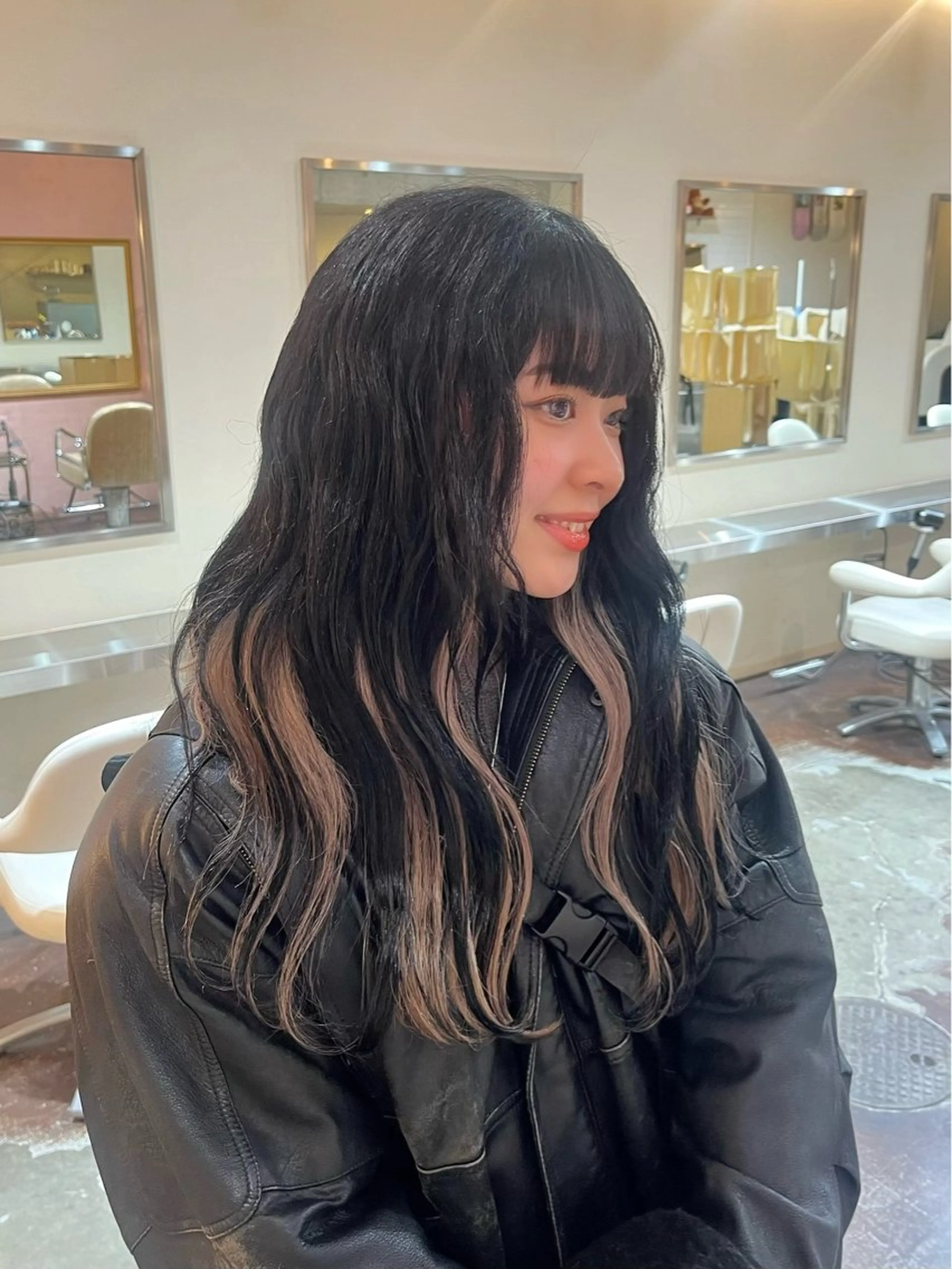 ロング カラー chikashitsu所属・Junmi/ﾁｶｼﾂ /堀江のヘアスタイル