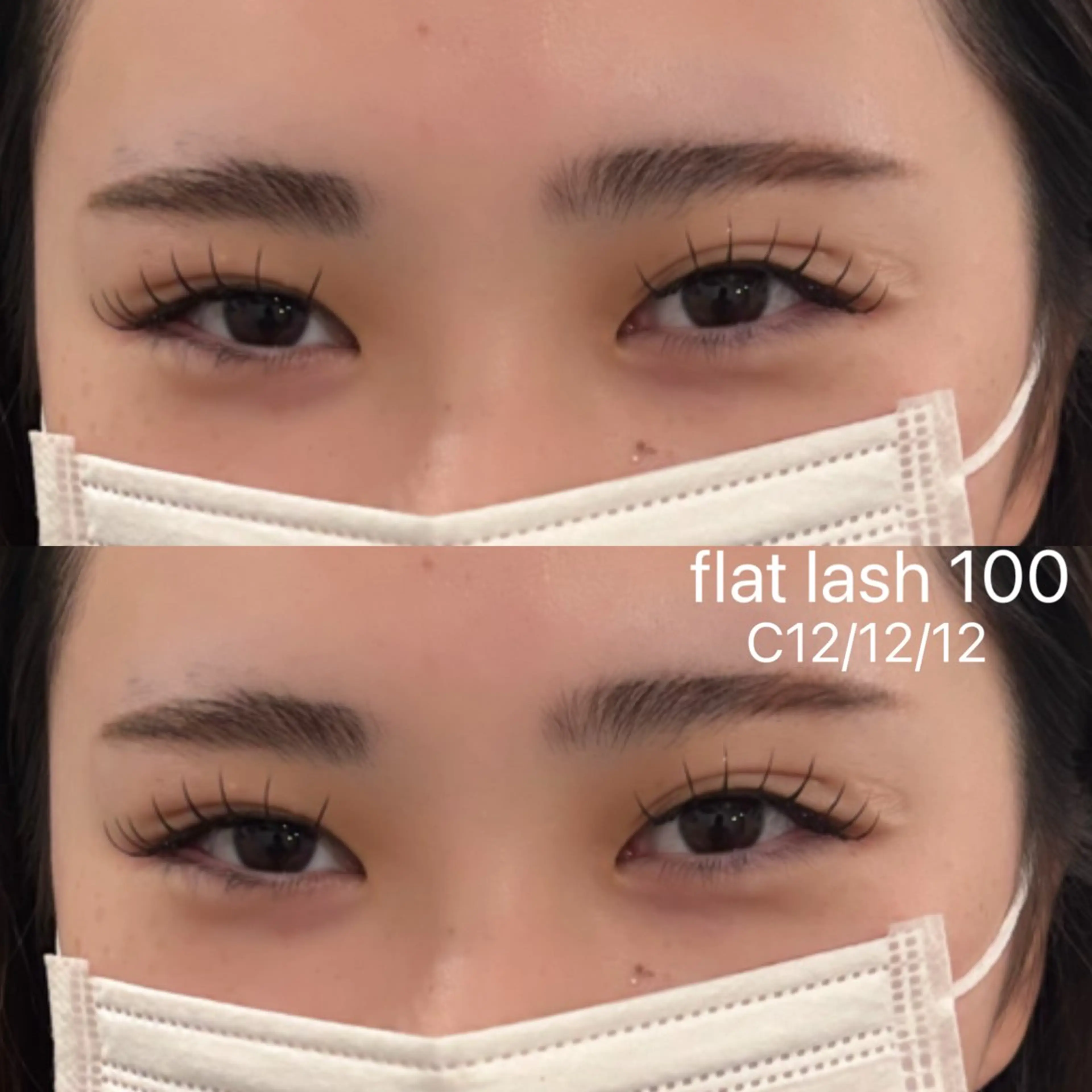 【ジュニアアイリスト限定】フラットラッシュ100本コーティング付き✨今だけ30%OFF✨¥4690💖(初回オフ無料)の写真