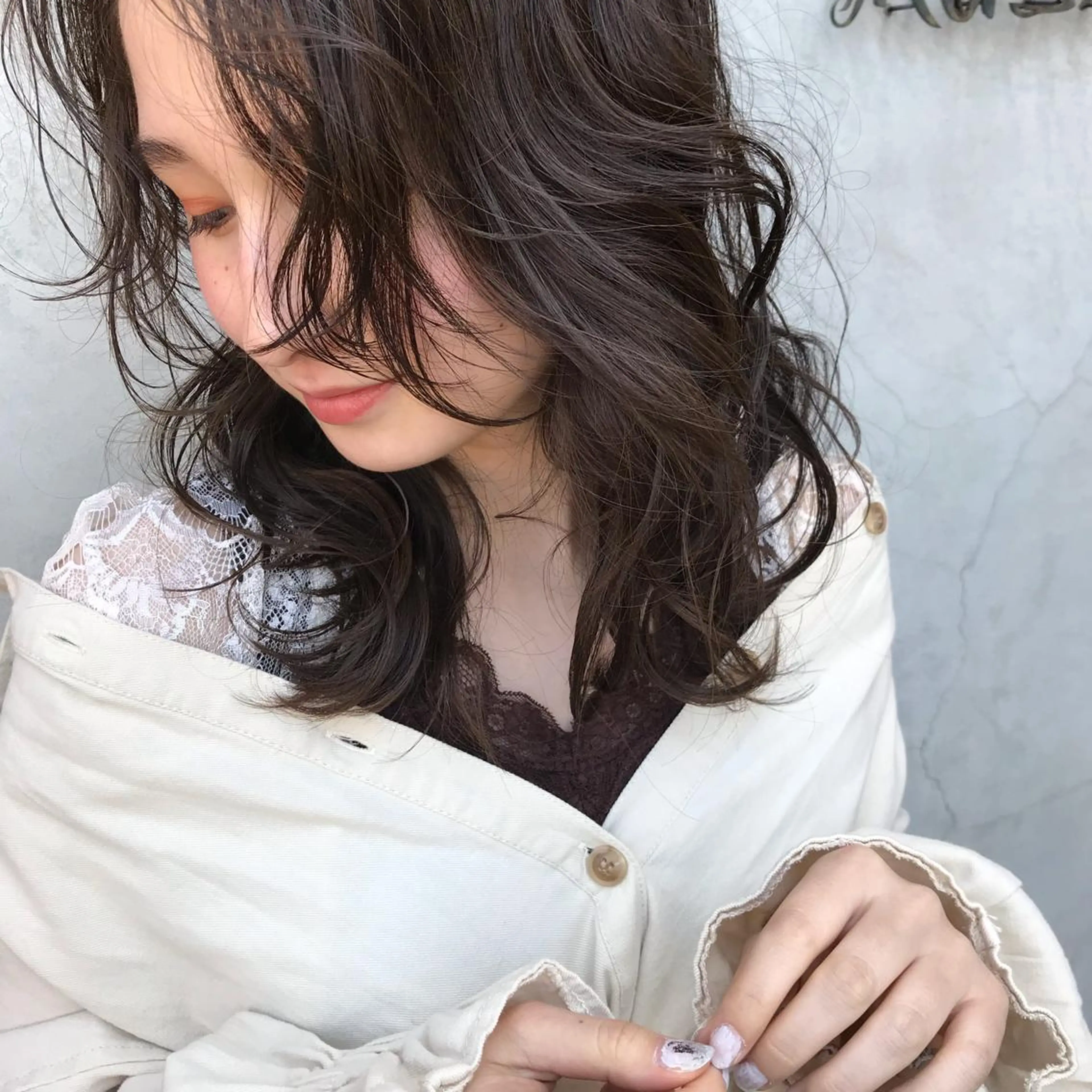 ミディアム カラー パーマ botan KOZUEのヘアスタイル