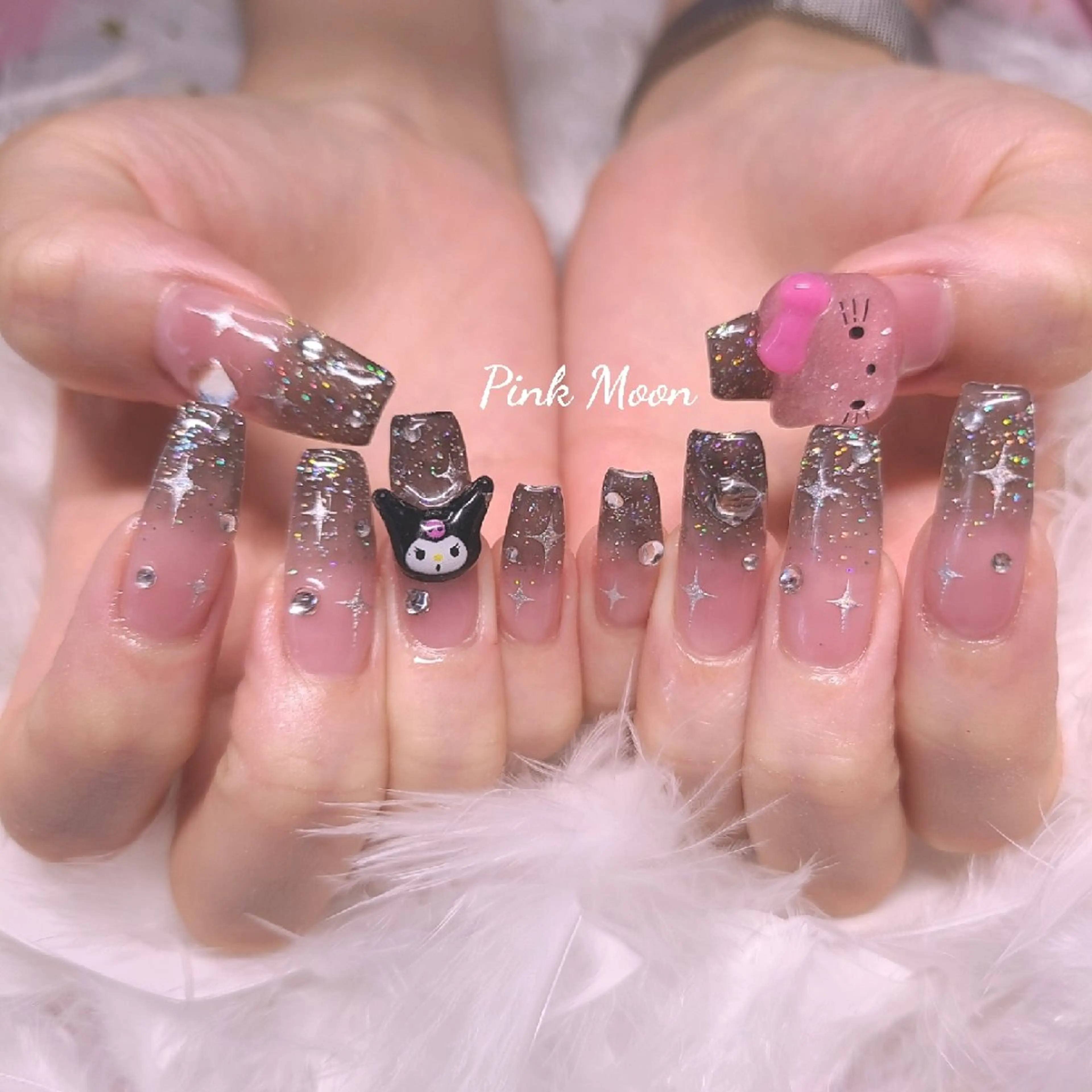 ネイル ハンドネイル PinkMoon Nozomiのネイルデザイン