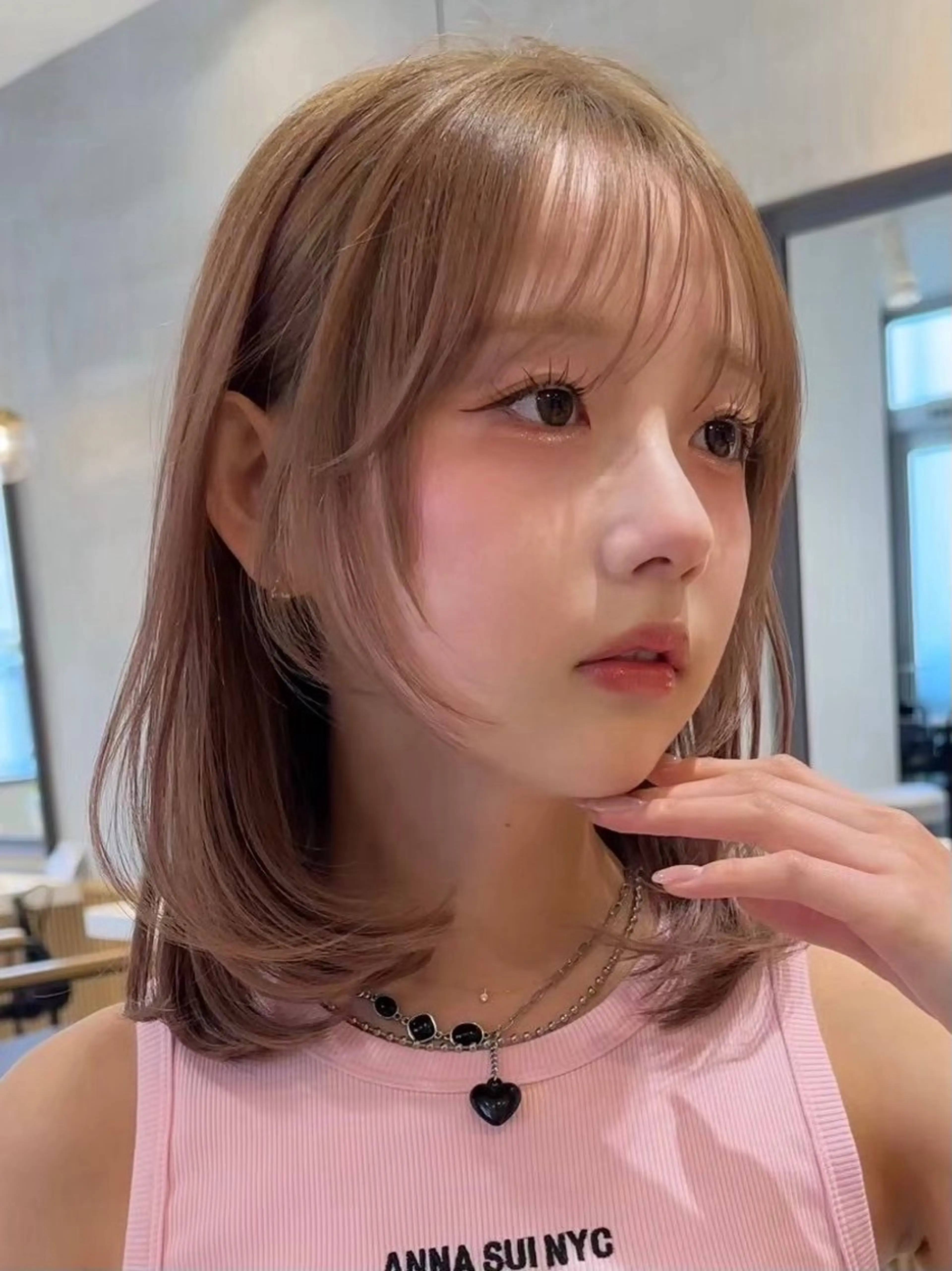 ミディアム Lond Bloom所属・🎀はるか ブリーチ なしダブルカラー🎀のヘアスタイル