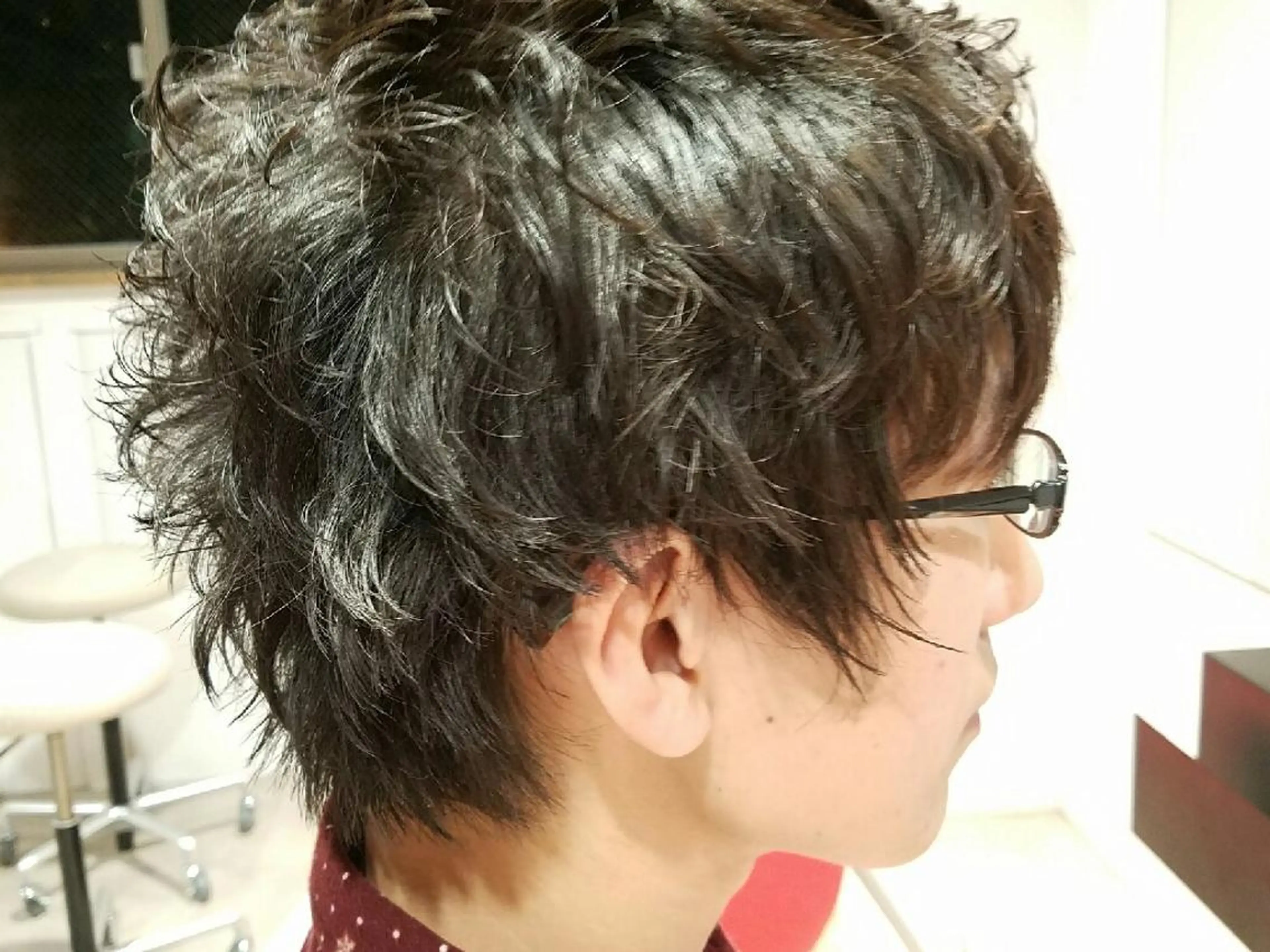 ショート パーマ メンズ メンズパーマ Blanc 梅田所属・田中 光のヘアスタイル