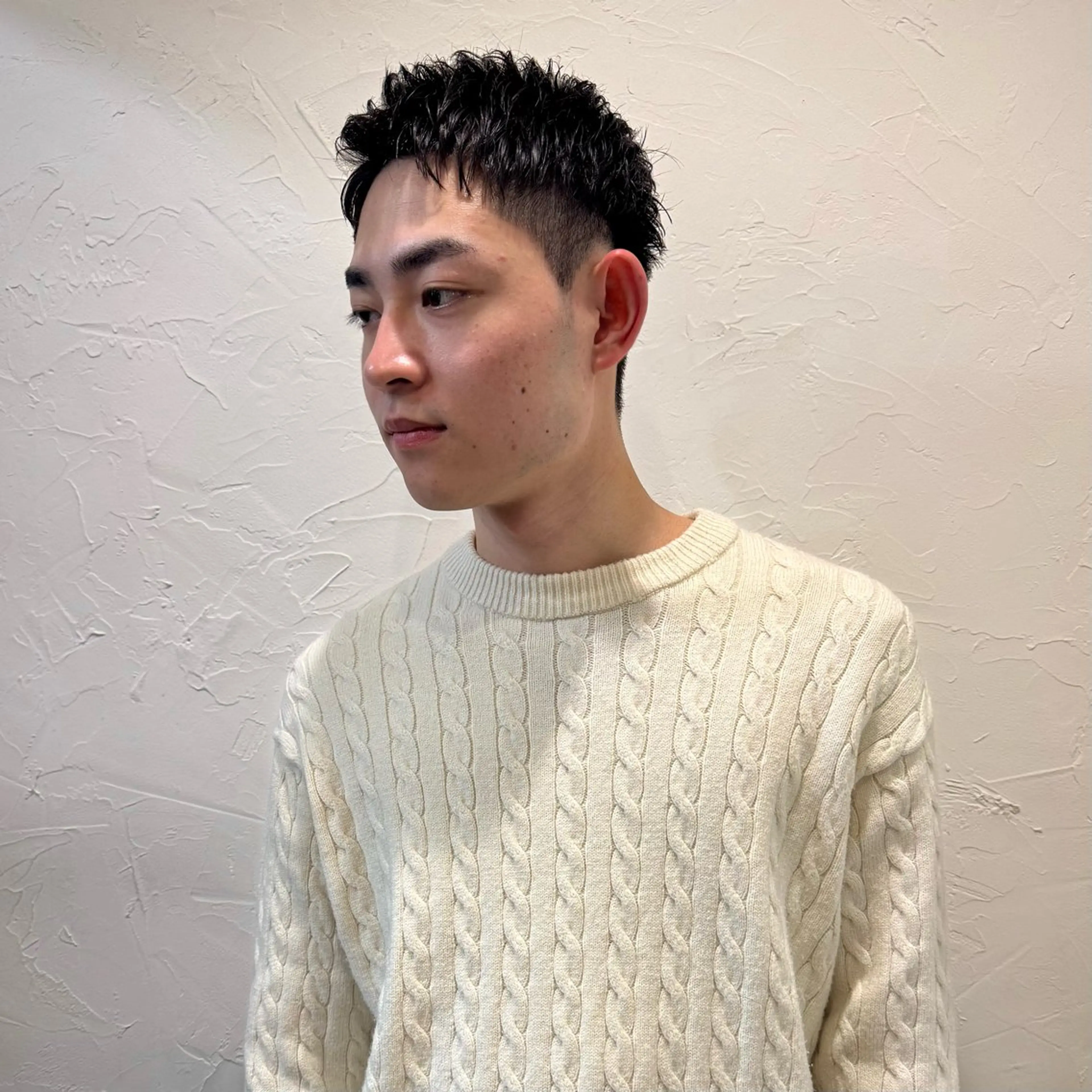 ショート メンズ アップバング メンズ就活ヘア メンズパーマ メンズショート スパイキーショート カット ヘアセット 【池袋/スパイキー ショート】ⓝⓘⓜⓤのヘアスタイル