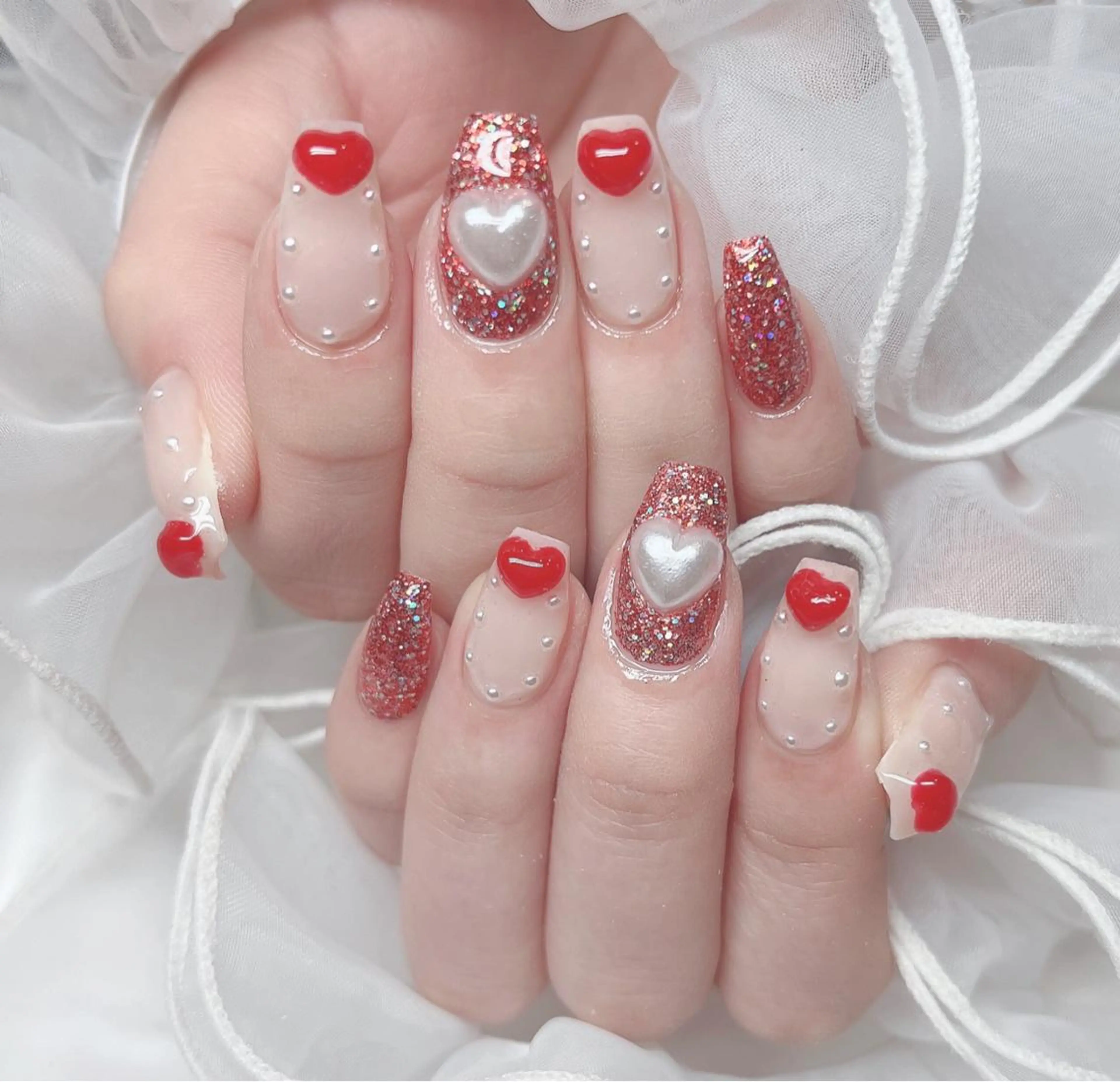 ネイル ハート nailsalon moca 堀江店所属・moca堀江店 momokaのネイルデザイン