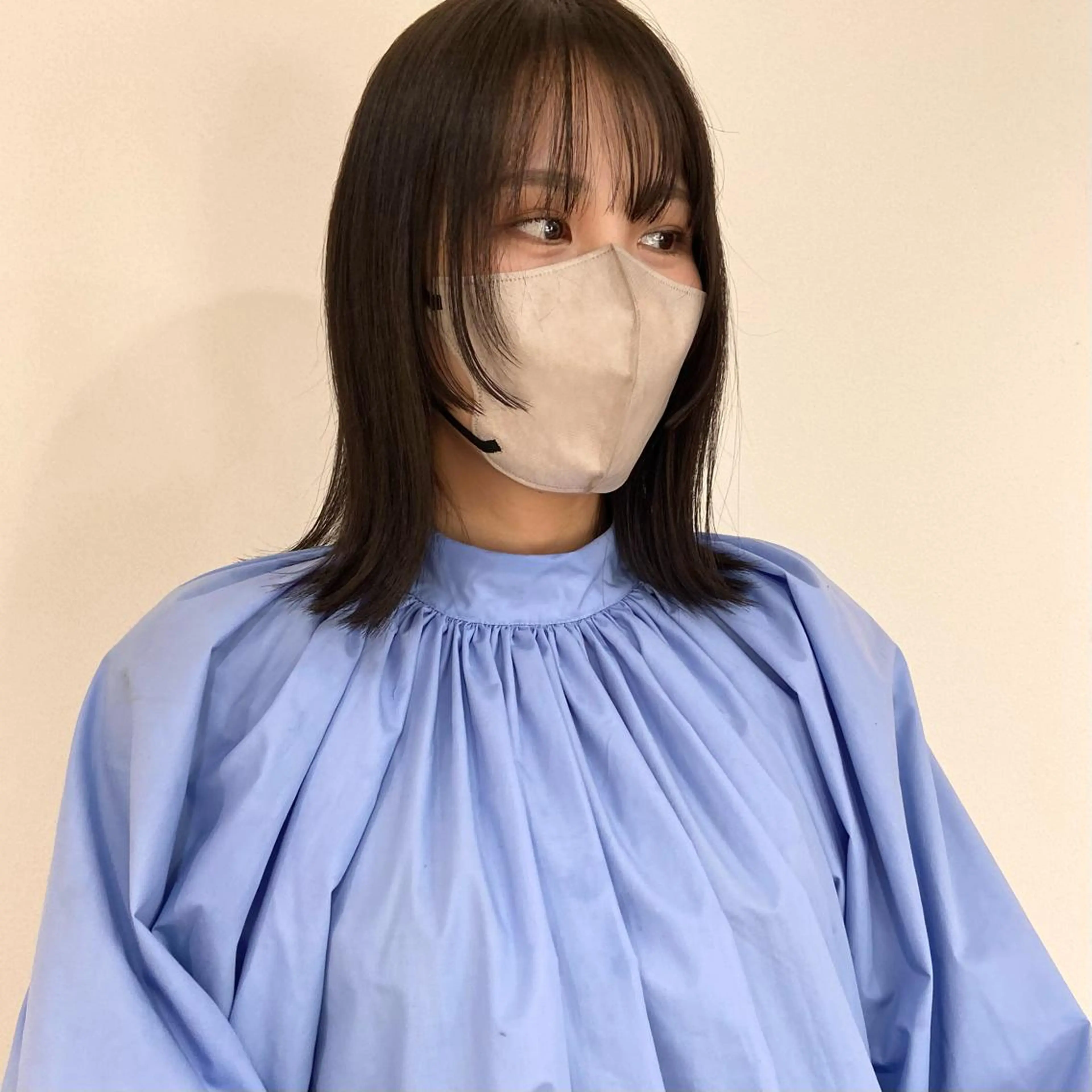 セミロング カラー ベージュカラー ブリーチ ケアブリーチ 透明感カラー ダブルカラー mai 🥀 パーマモデル募集🌀のヘアスタイル
