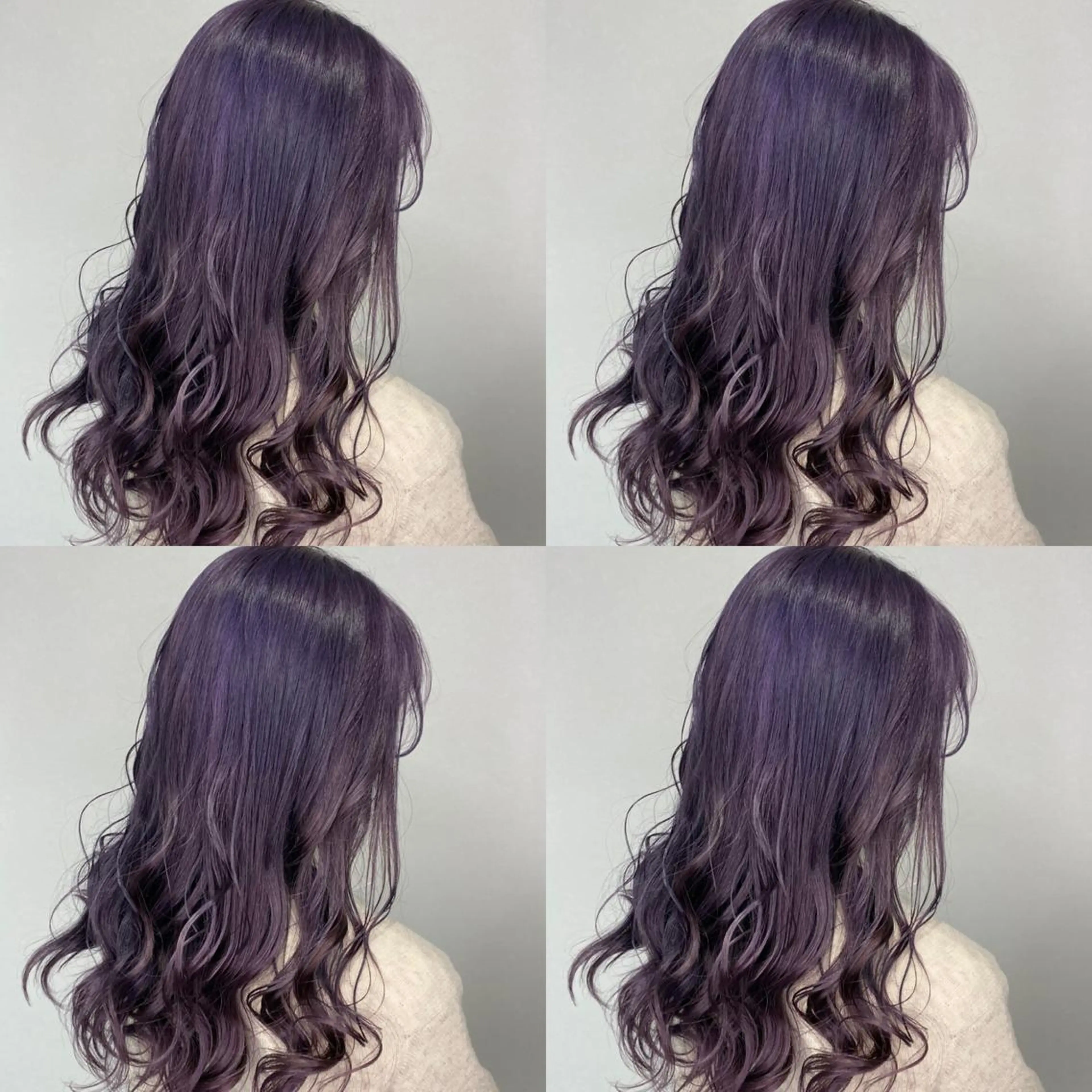 セミロング カラー バイオレットカラー 飯田 祥哉のヘアスタイル