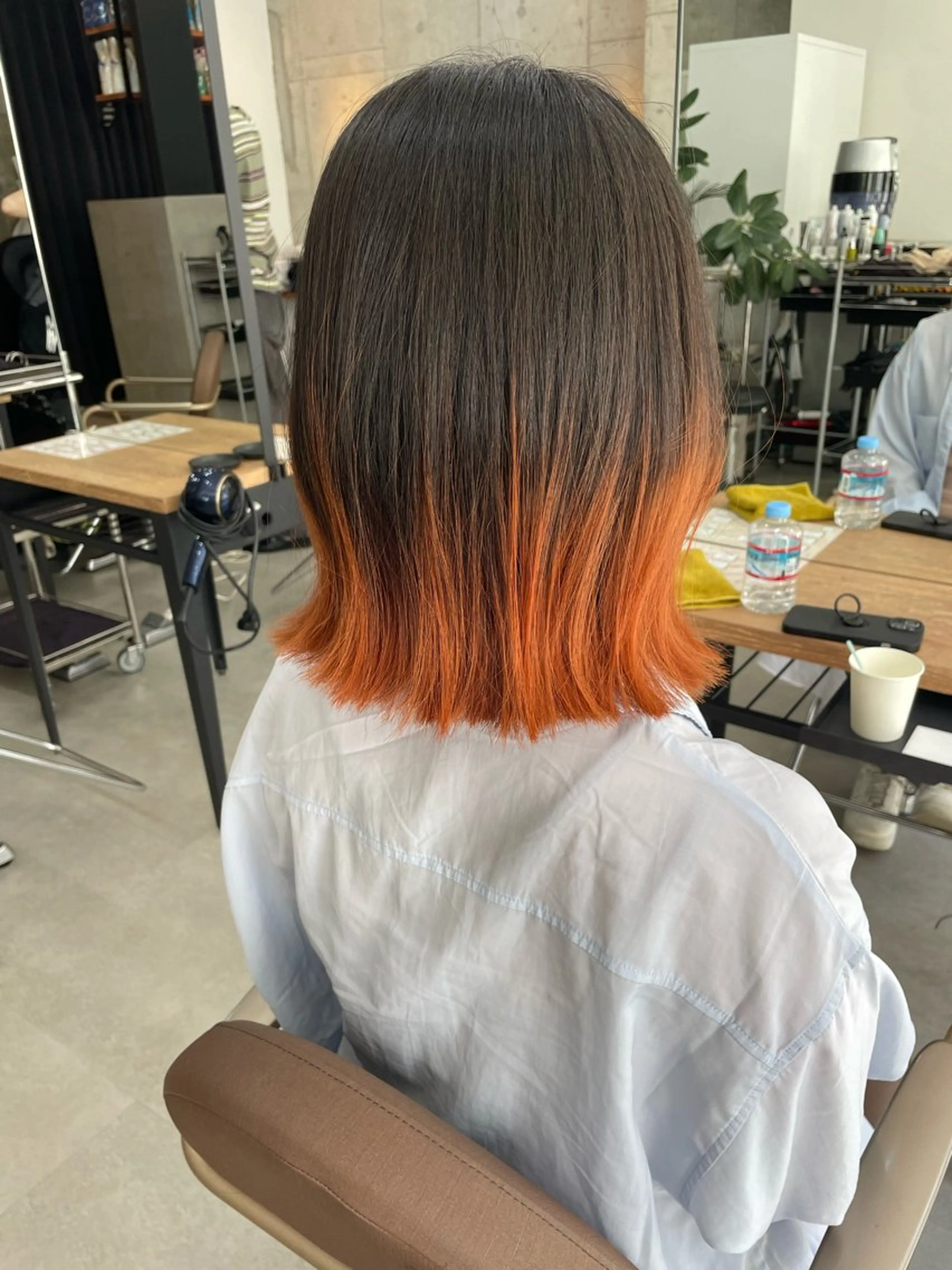 ミディアム カット ヘアカラー トリートメント 横山 奈央のヘアスタイル