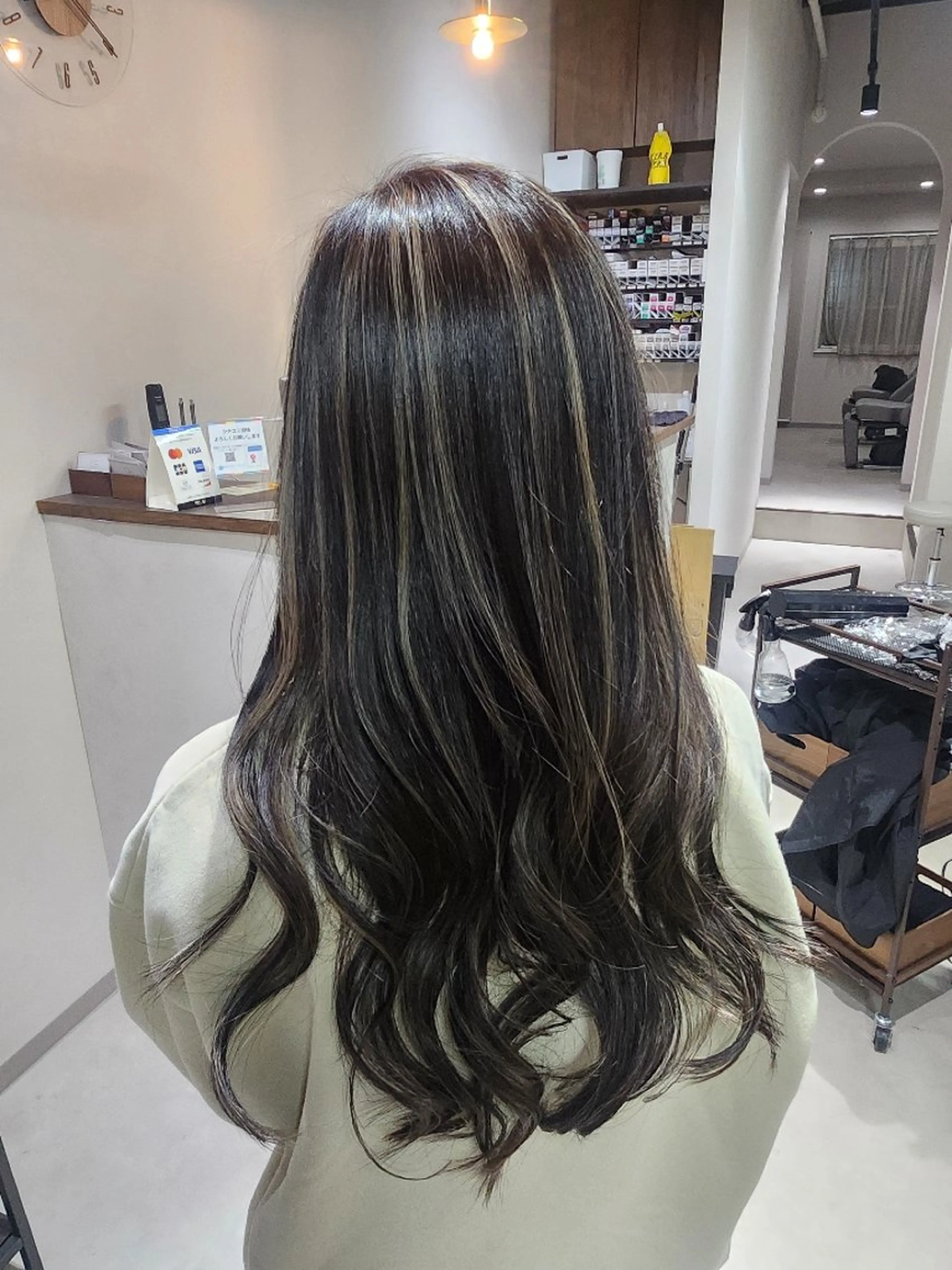 ロング カラー ハイライトカラー ハイライト カット ヘアカラー LUANAhair所属・金田 拓也のヘアスタイル