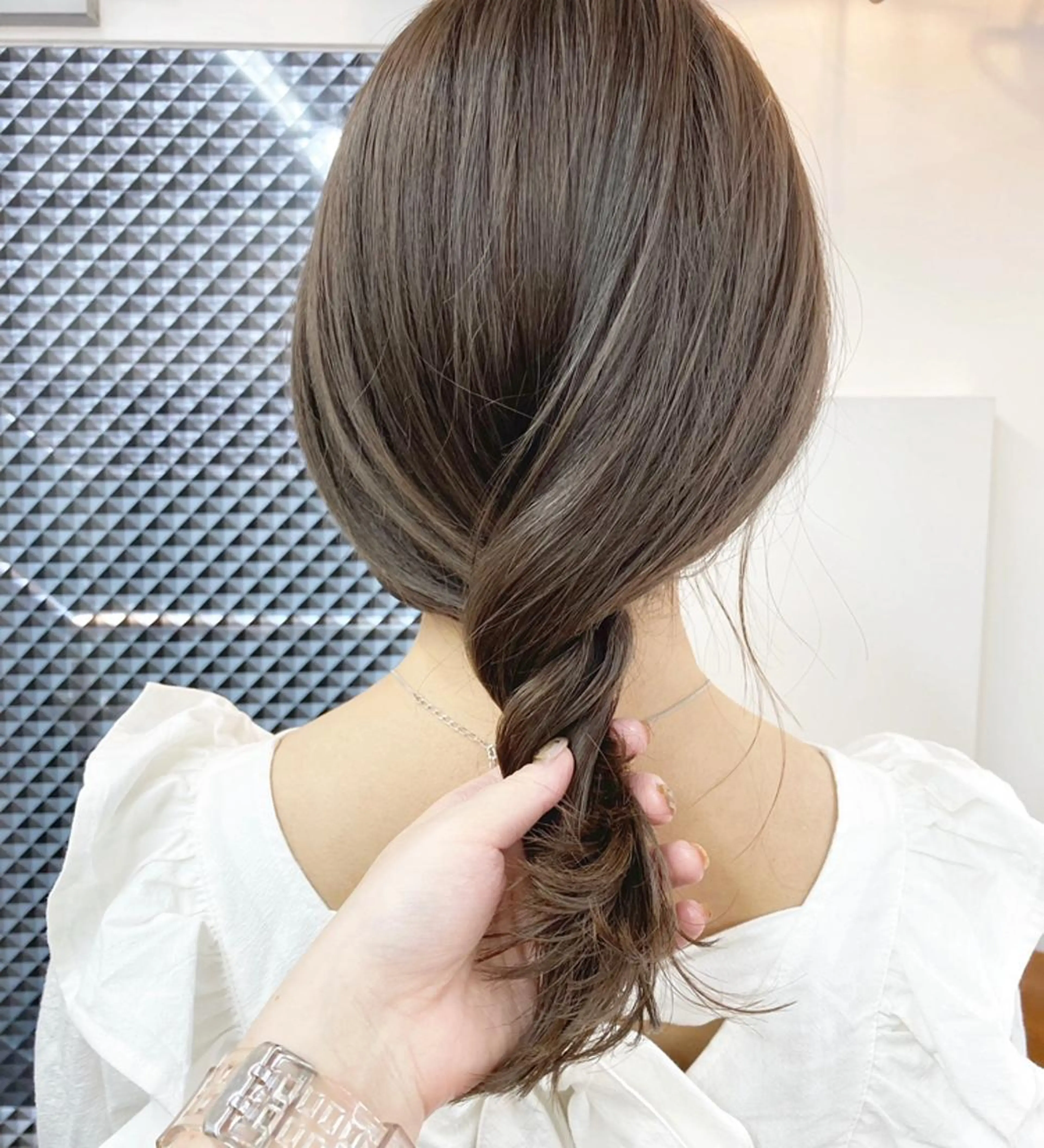 セミロング ヘアカラー トリートメント 🌼たけや みのり🌿のヘアスタイル