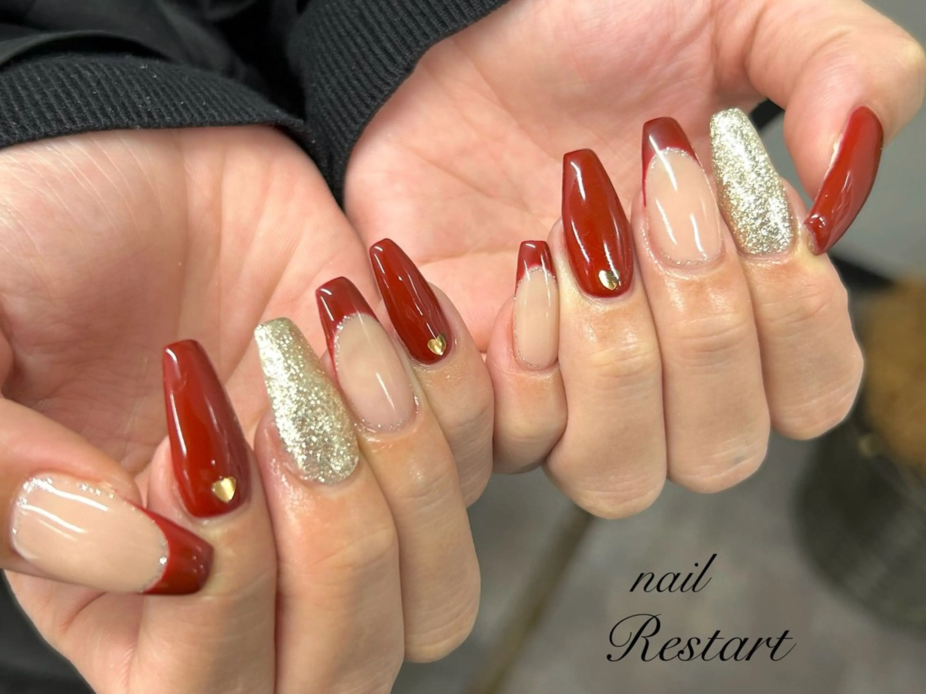 ロング ハンドネイル nail Restart所属・Restart YURIのネイルデザイン