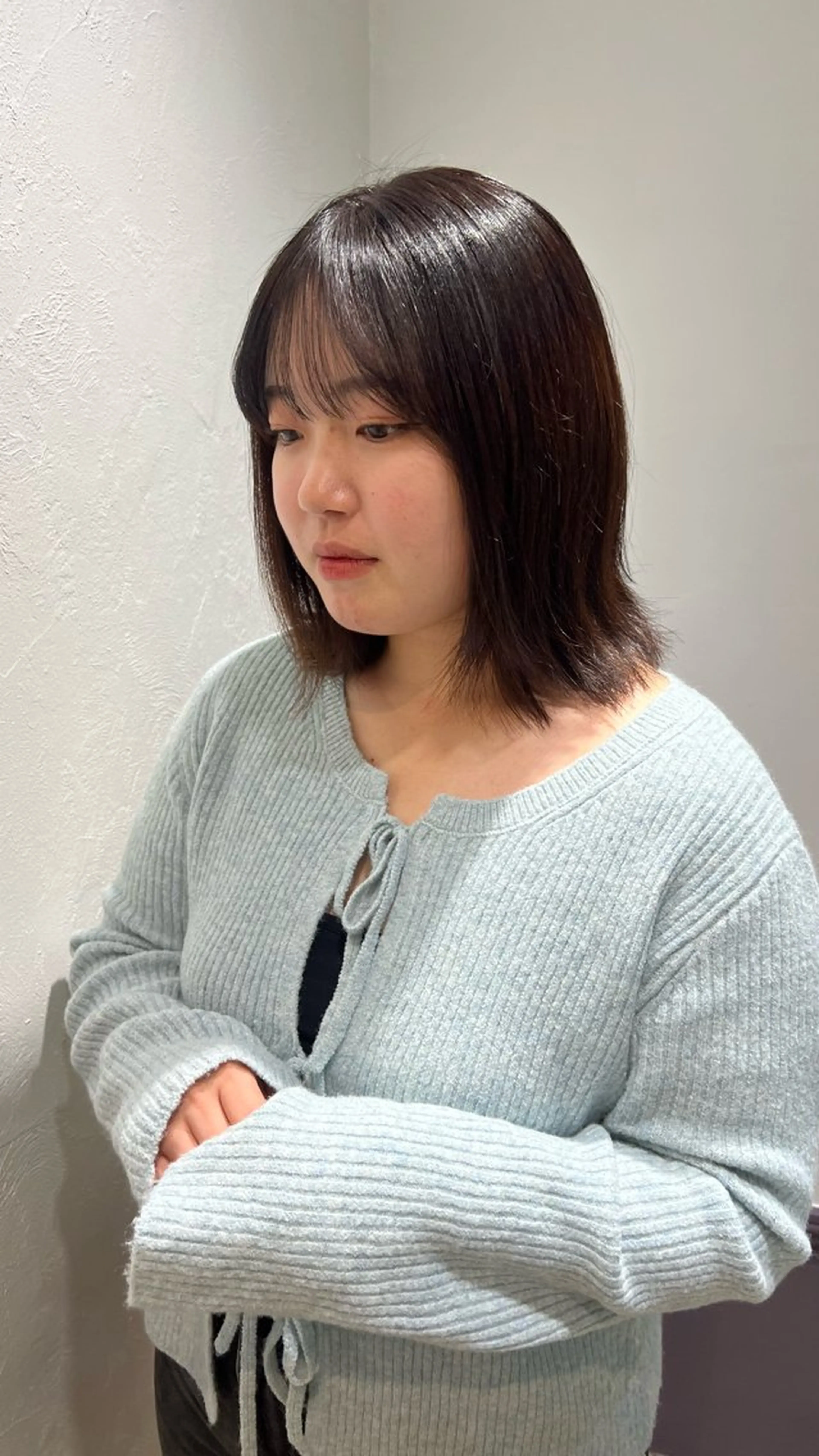 ミディアム トリートメント ショート/パーマ/艶 カラー🎀　emiのヘアスタイル