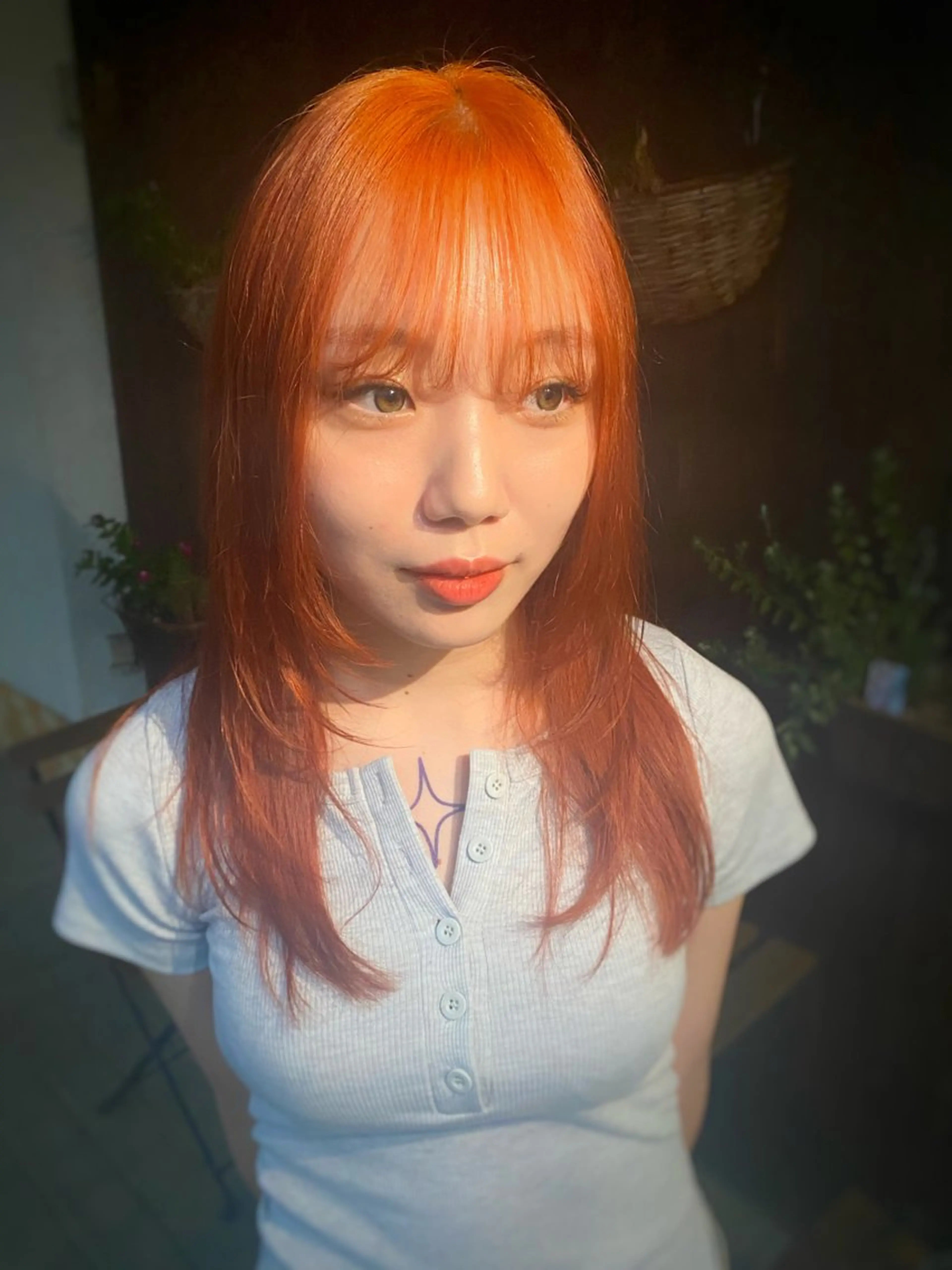 セミロング カラー ヘアアレンジ カット ヘアカラー トリートメント ヘッドスパ ハイトーン・ブリーチ ムラ修正 八須 錬のヘアスタイル