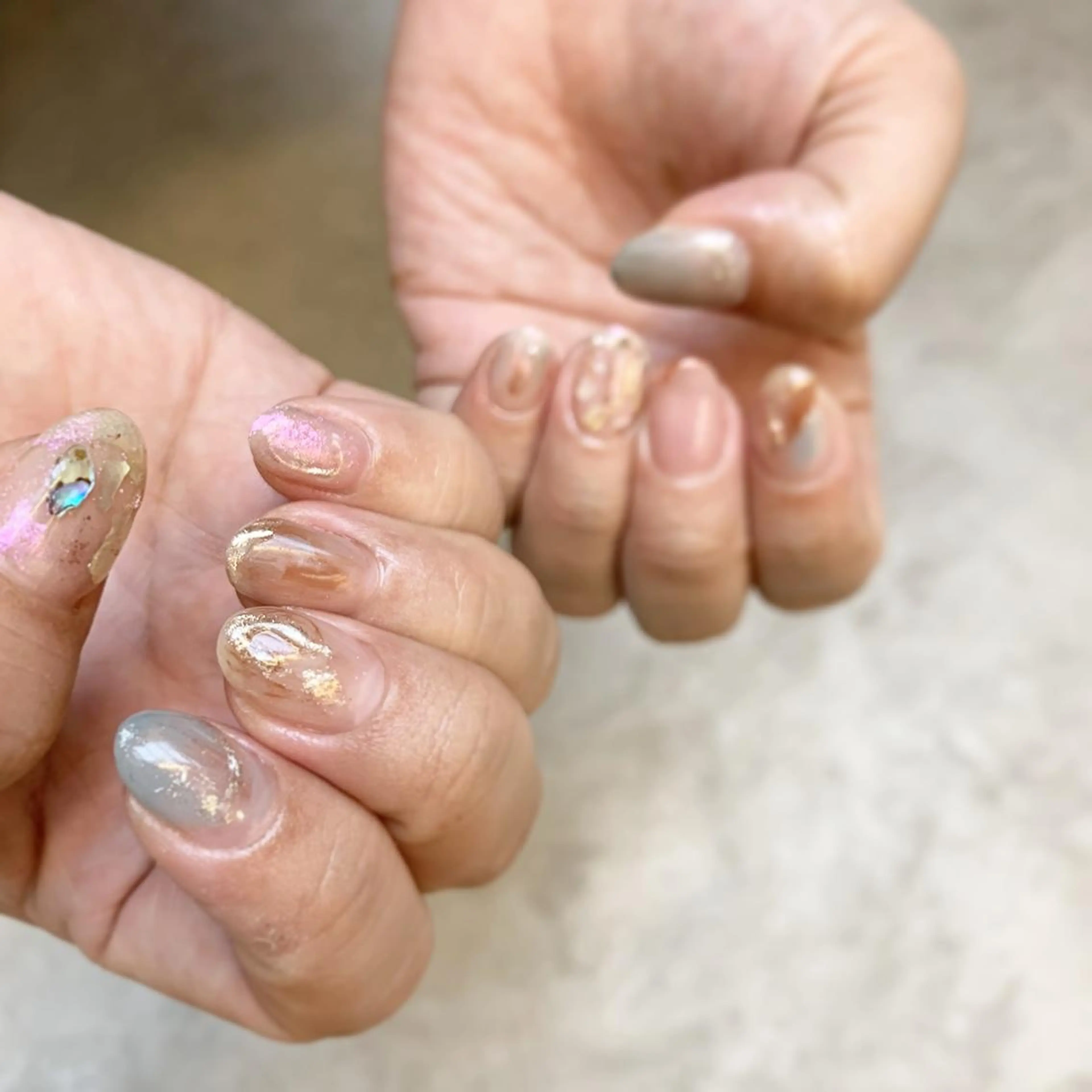 ネイル ジェルネイル ニュアンスネイル パラジェル Cariina ☺のネイルデザイン