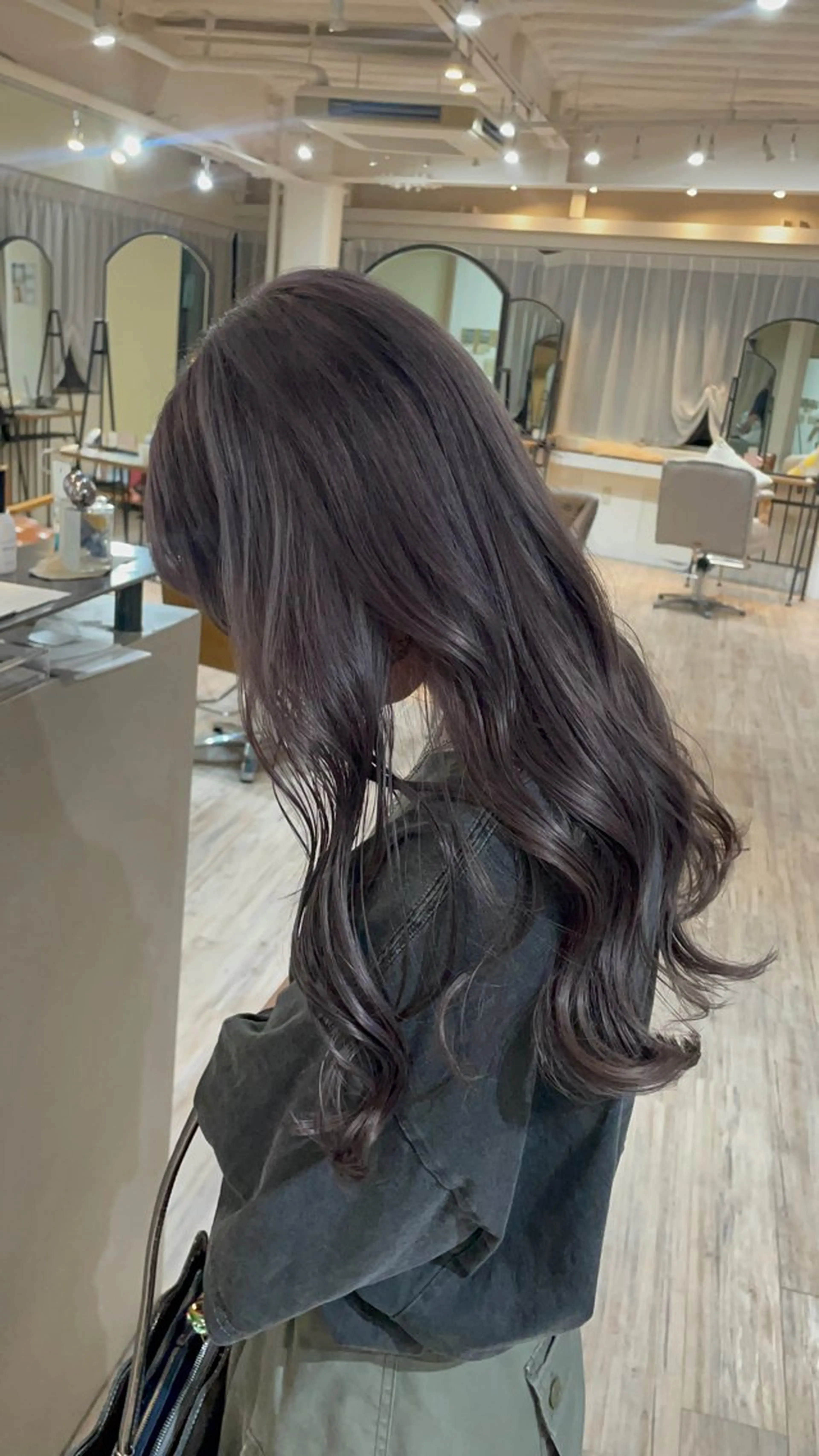 ミディアム カラー グレージュ ラベンダーカラー ラベンダーグレージュ ラベンダーグレー Re.ly所属・Re.ly🎀 Ricoのヘアスタイル