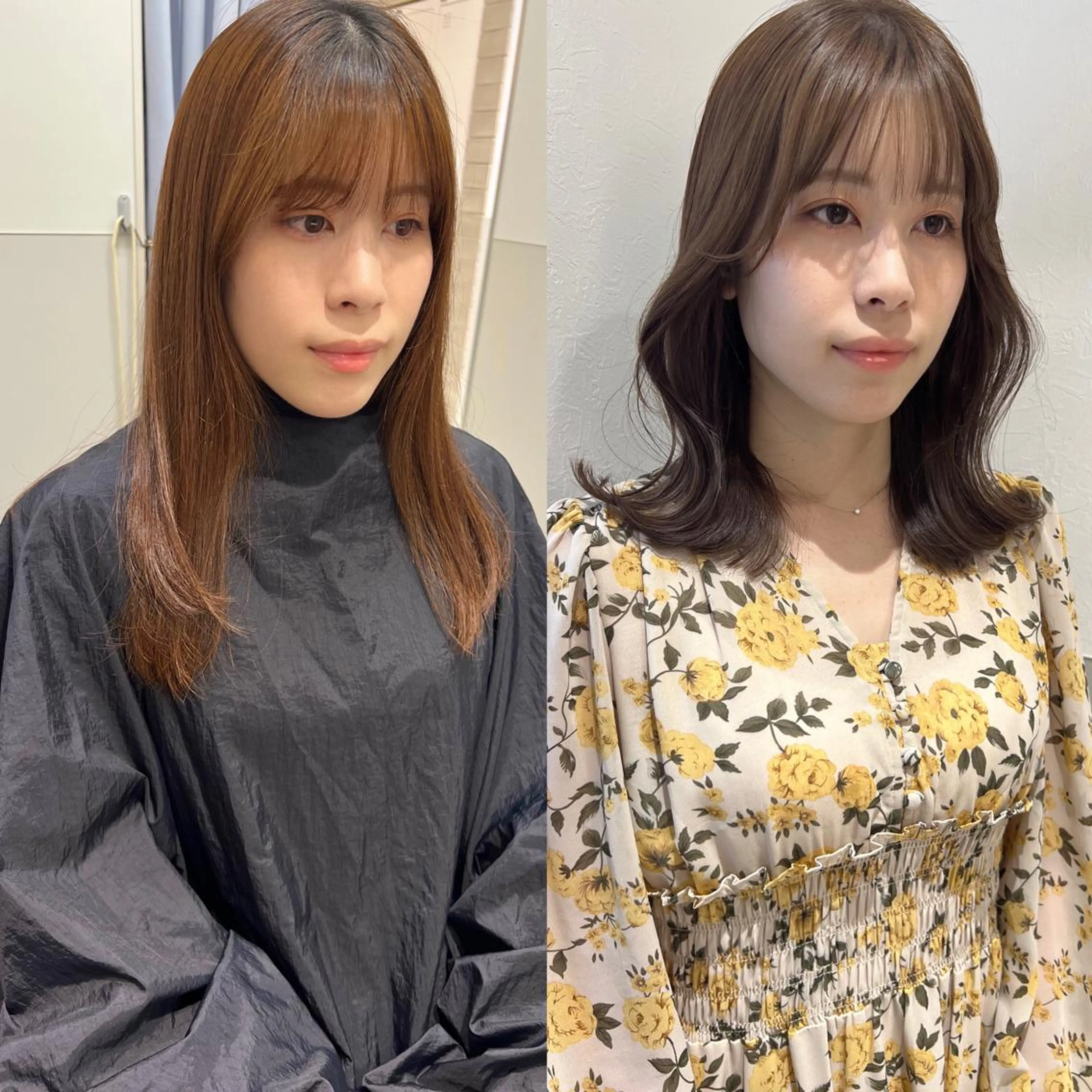ミディアム くびれヘア 韓国モテhair🍑 momoのヘアスタイル