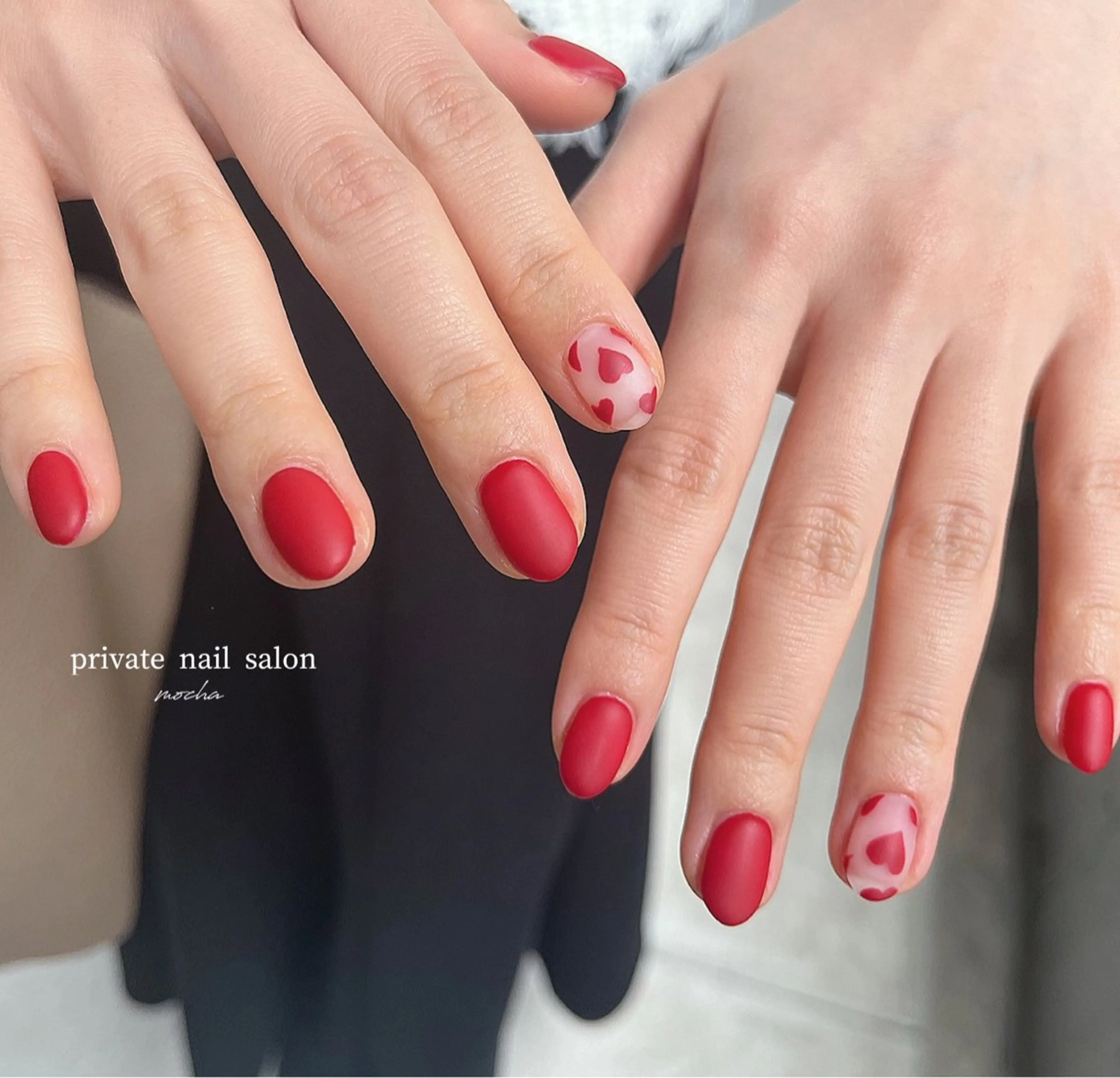 ネイル カジュアル チークネイル フレンチネイル ジェルネイル マグネットネイル ハンドネイル mocha nailのネイルデザイン