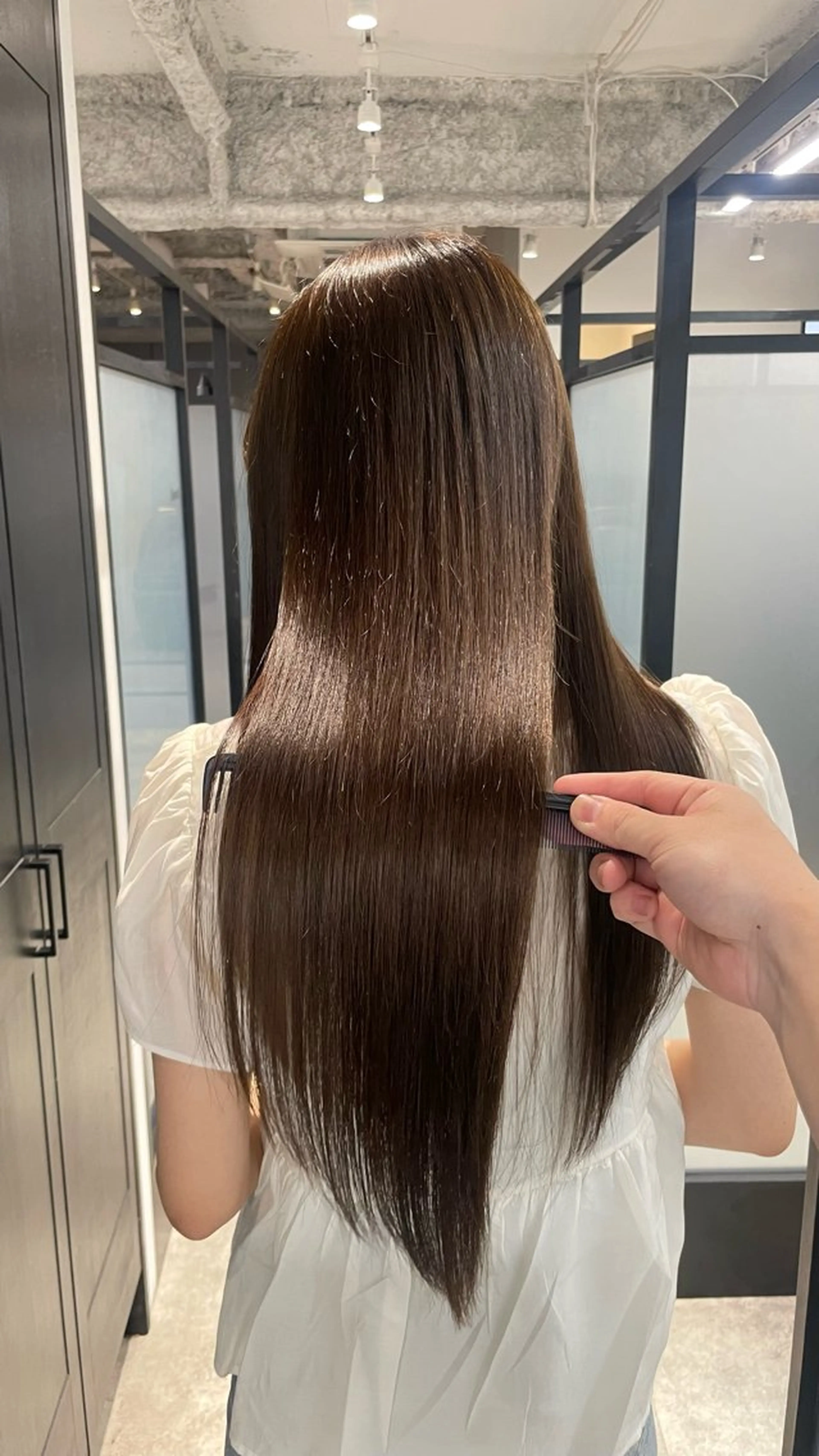 ロング カラー 縮毛矯正 トリートメント SALOWIN 梅田所属・山口滉斗/美髪 縮毛矯正/髪質改善のヘアスタイル