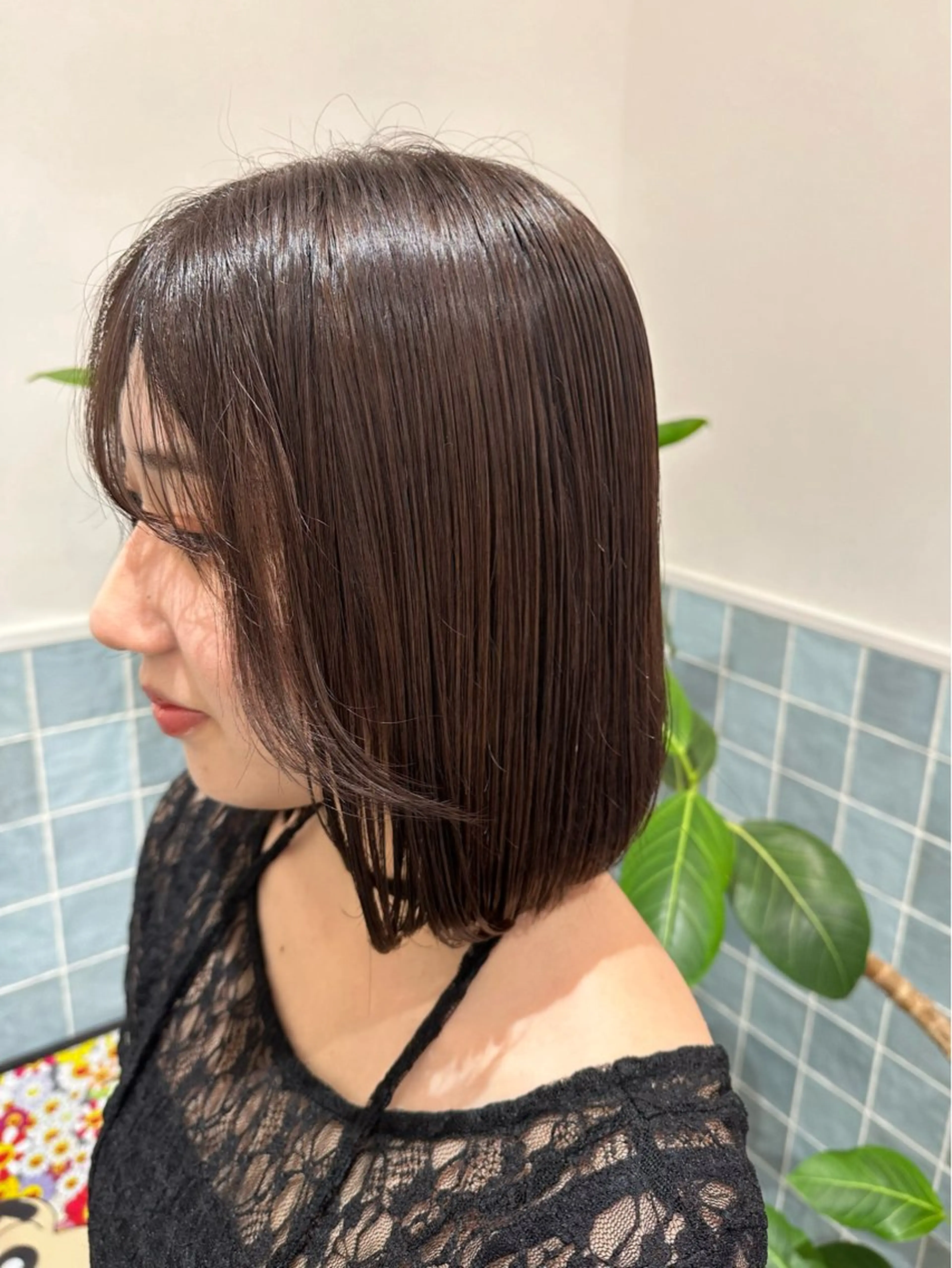 カラー 🍑ブリーチなし ダブルカラーuRiのヘアスタイル