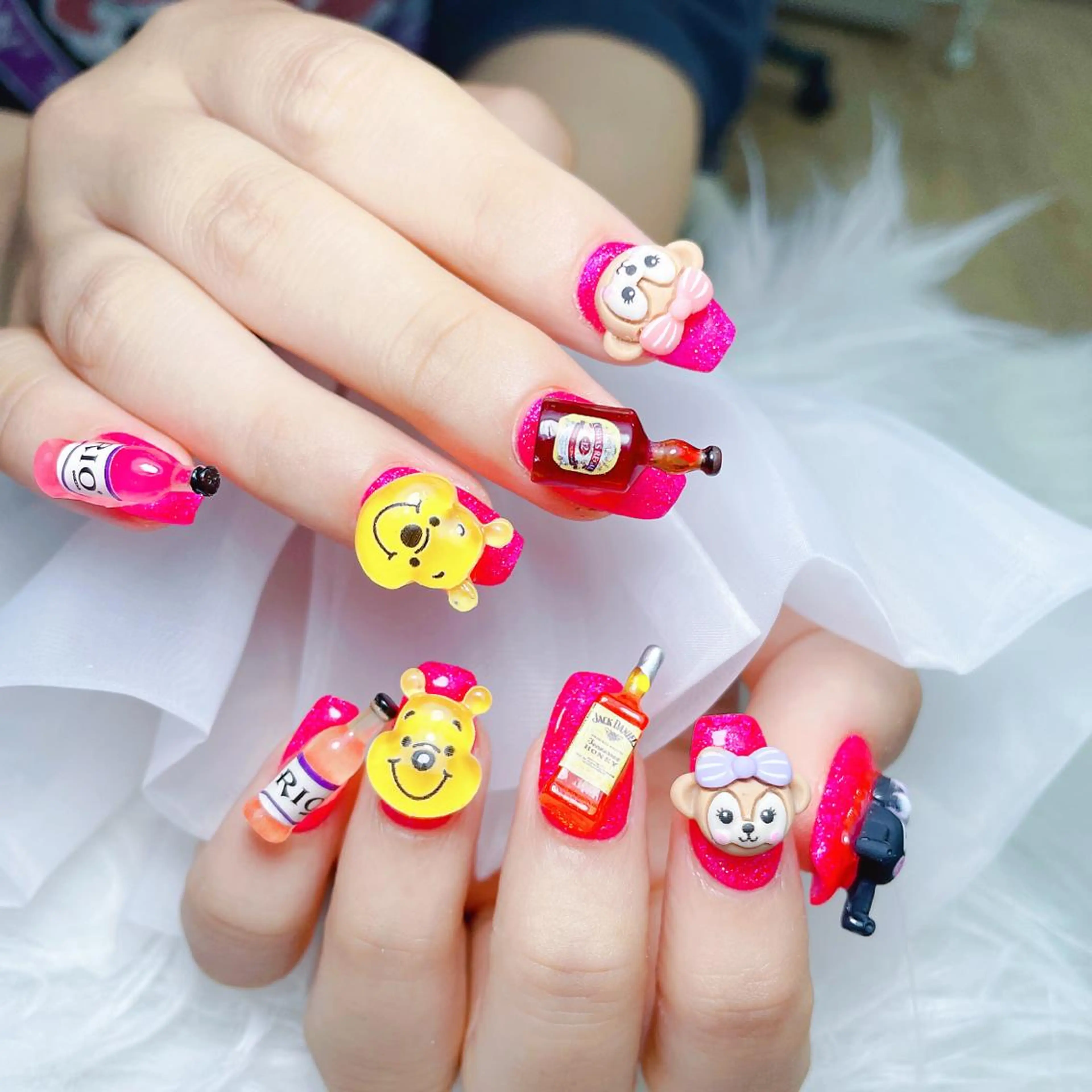 ネイル クリアネイル フラワーネイル グラデーション キラキラネイル マグネットネイル ハンドネイル NailPrincess所属・princess スカルプ専門店のネイルデザイン