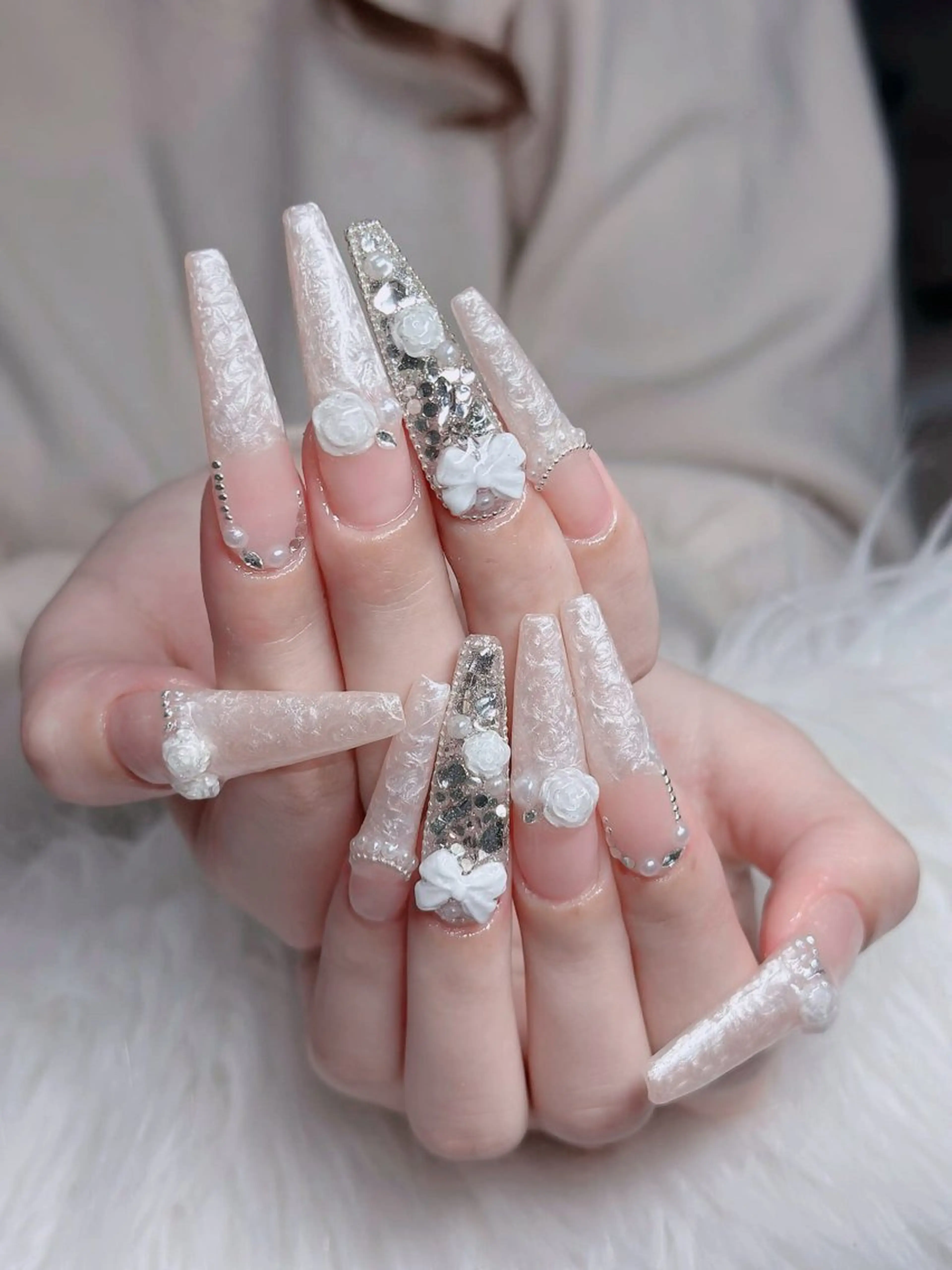 ネイル フレンチネイル ジェルネイル ハロウィン キラキラネイル 韓国ネイル ハンドネイル H.baby Nail Salonのネイルデザイン