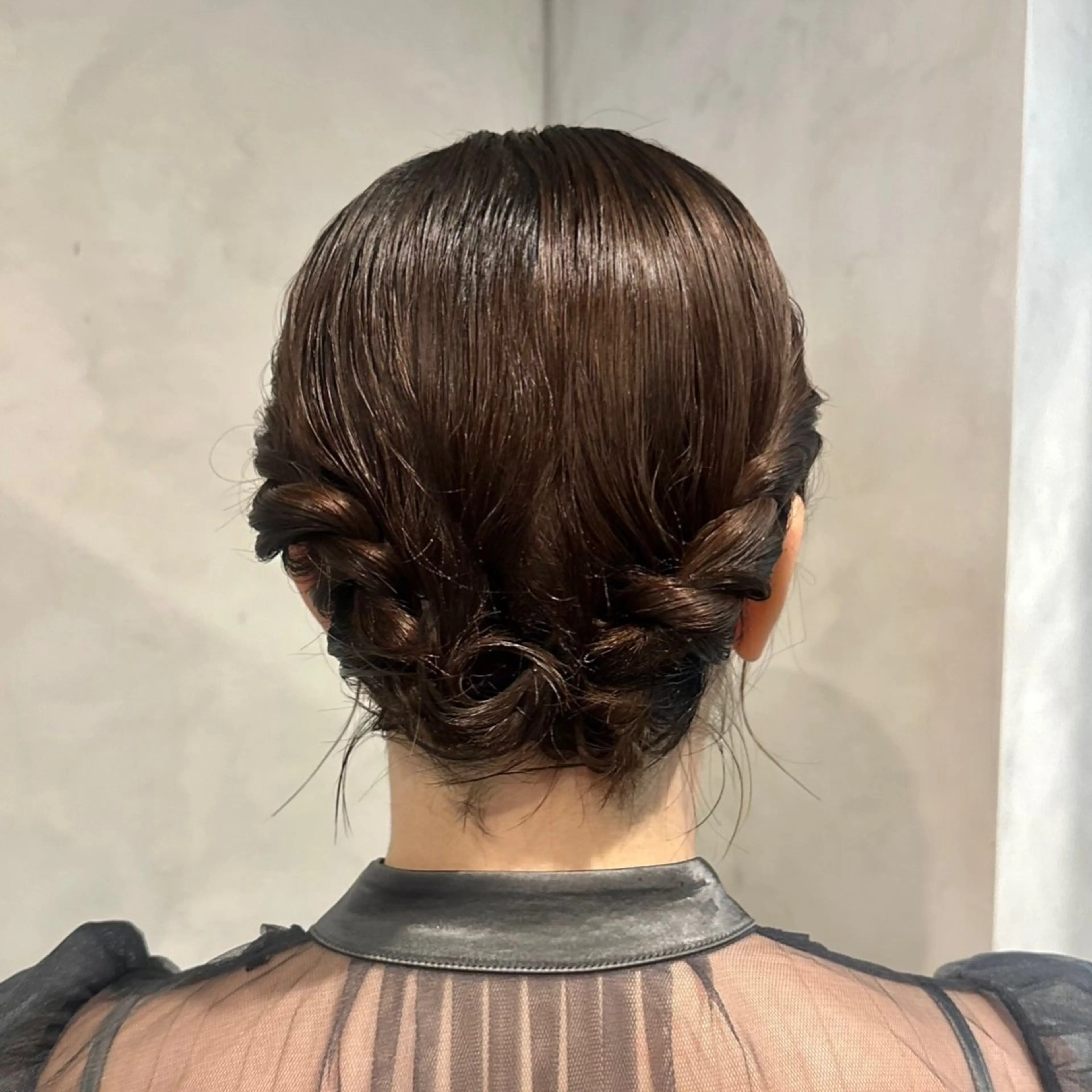 ヘアアレンジ 結婚式・ブライダル Aust hair Stella新宿所属・Yuki☺︎パーマ レイヤーカットウルフのヘアスタイル
