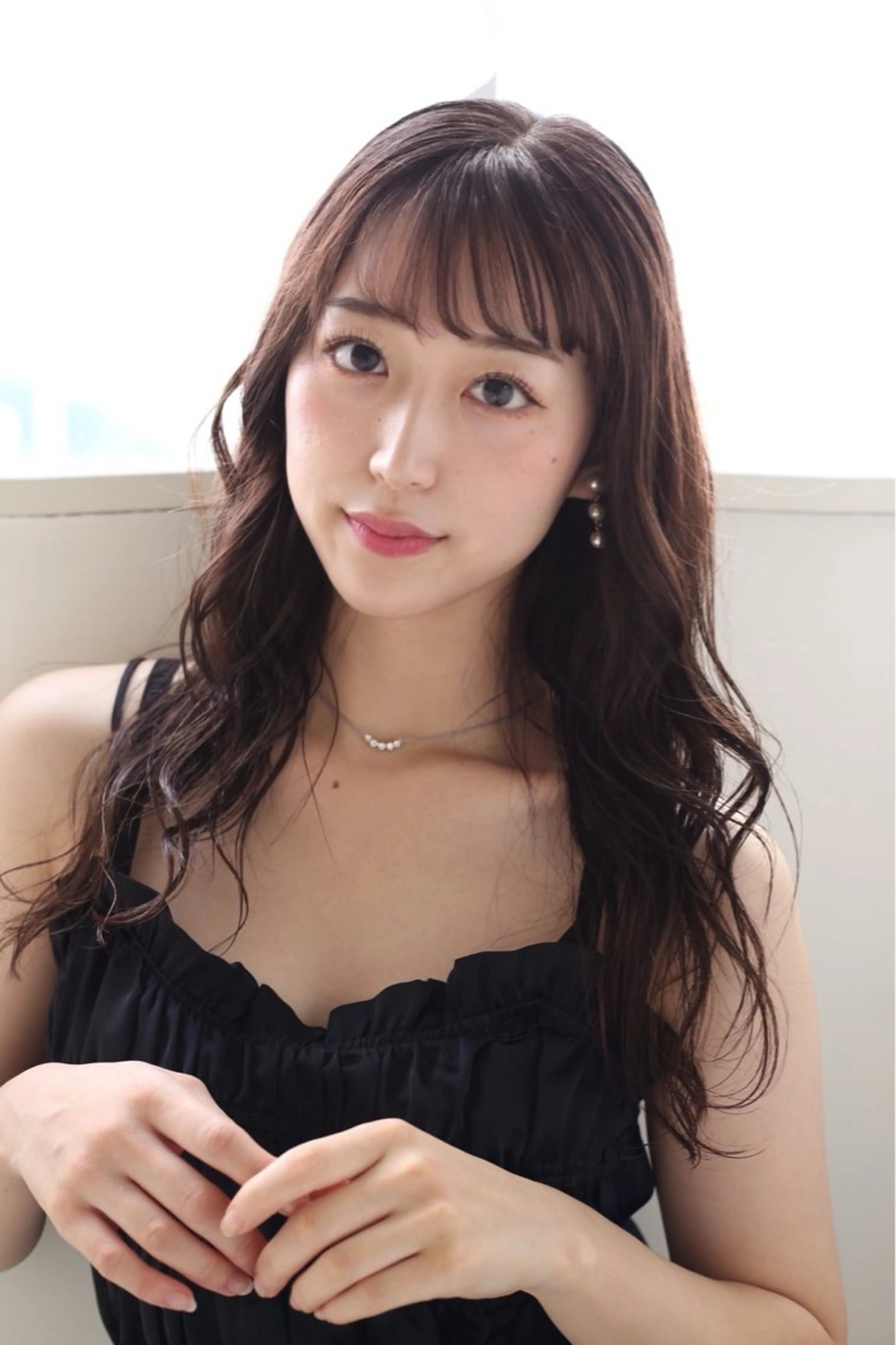 ミディアム カラー ヘアアレンジ カット ヘアカラー fumika🎀 韓国ヘア×ベージュのヘアスタイル