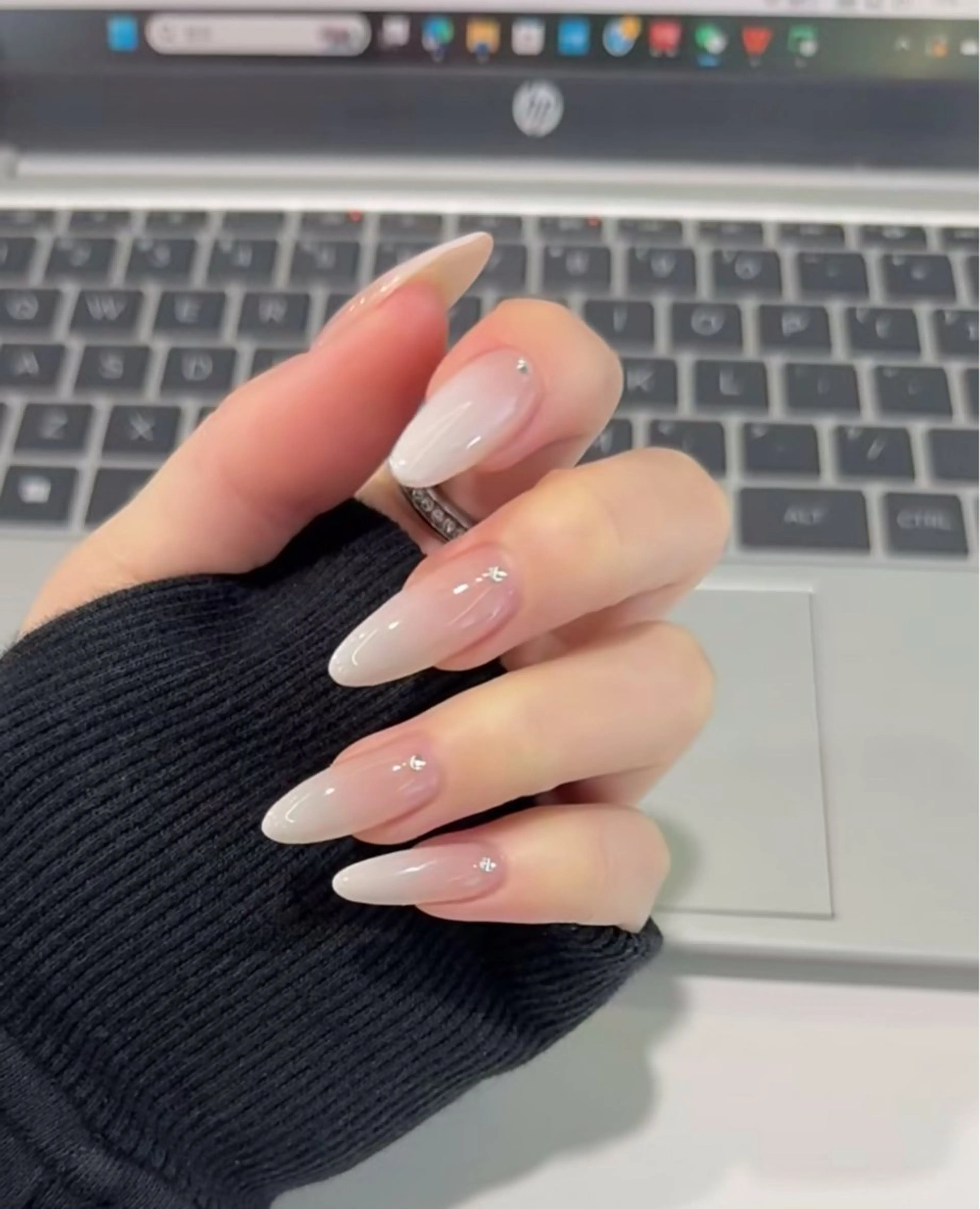 定額ネイル💅メニュー写真デザイン＋チップ長さだ10本★初回ジェルオフ込  3の写真