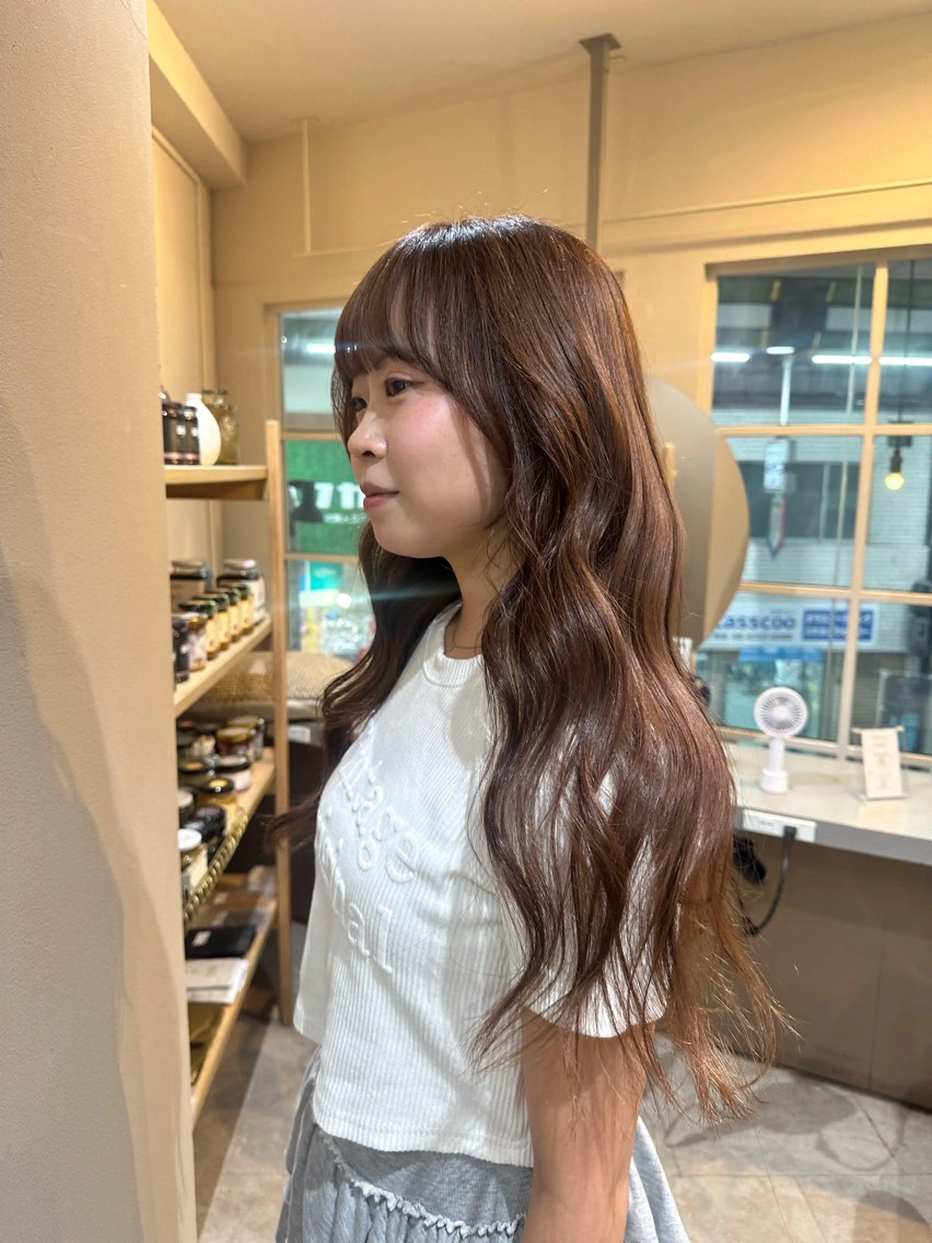 ロング カット ヘアカラー Ran /レイヤー /ベージュ/髪質改善のヘアスタイル