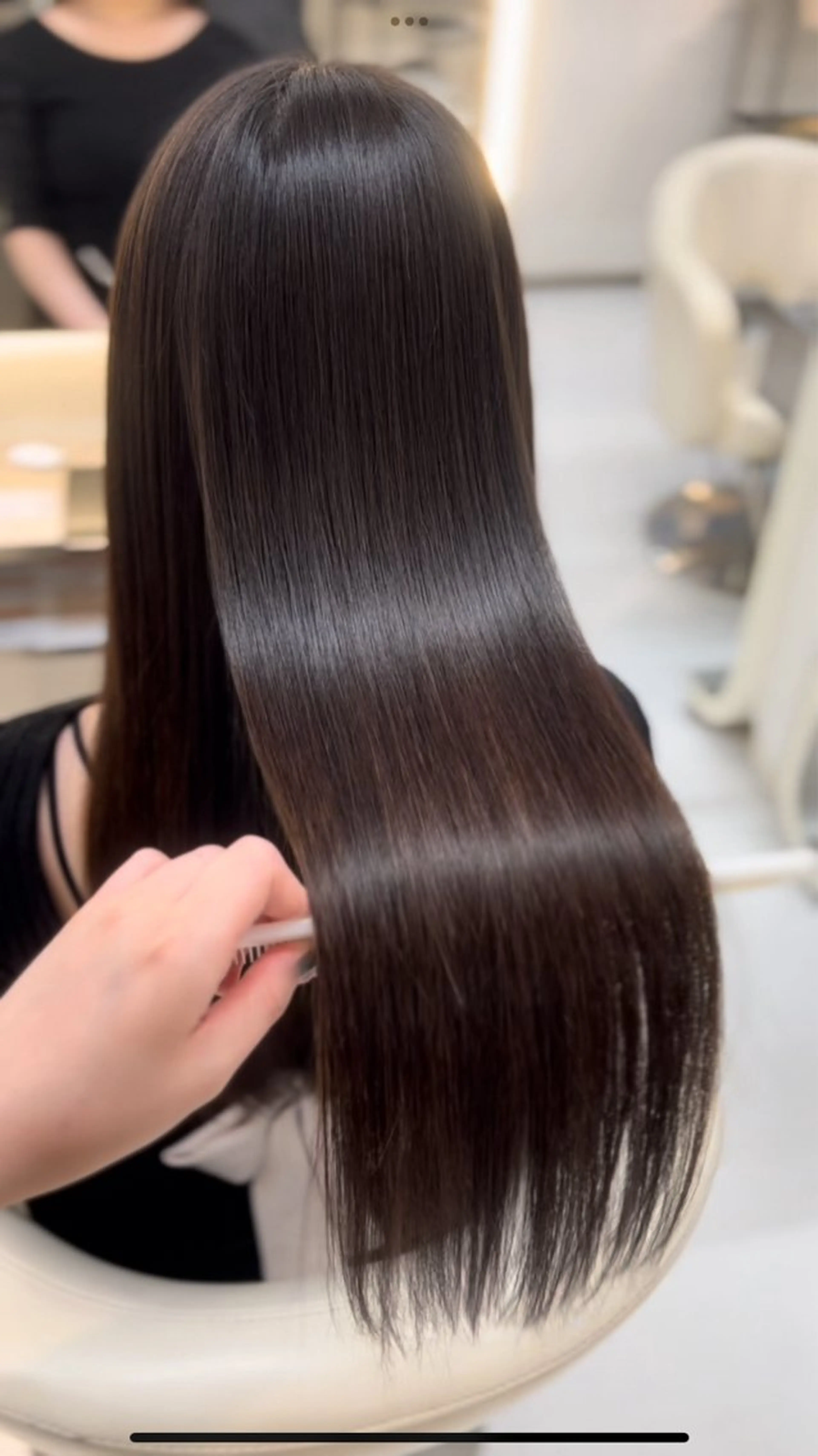 セミロング 縮毛矯正 asterisk所属・涼音 🫧前髪お助け美容師のヘアスタイル