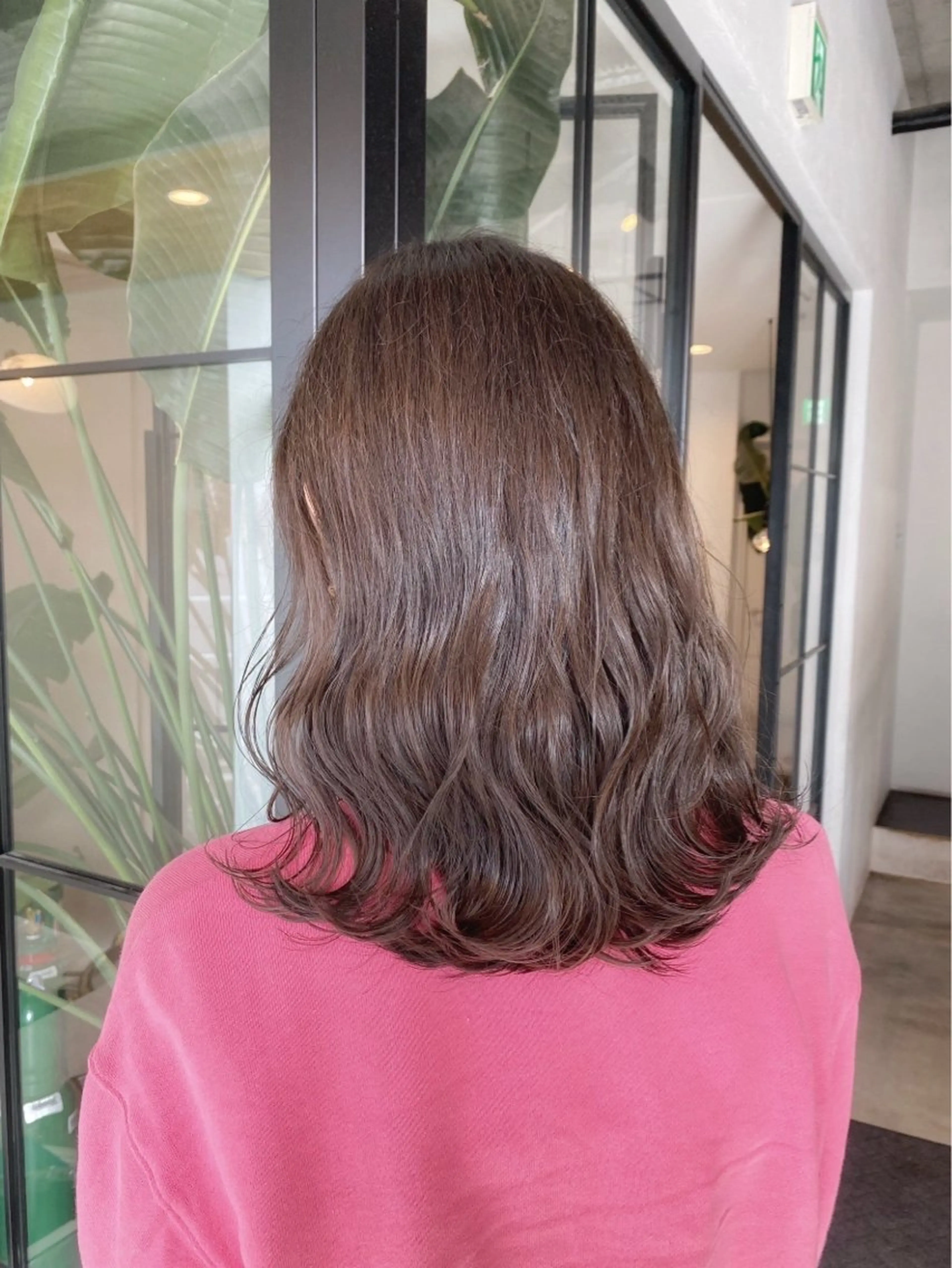 ミディアム カラー レイヤーカット/長岡 グレージュ/マユ🎀のヘアスタイル