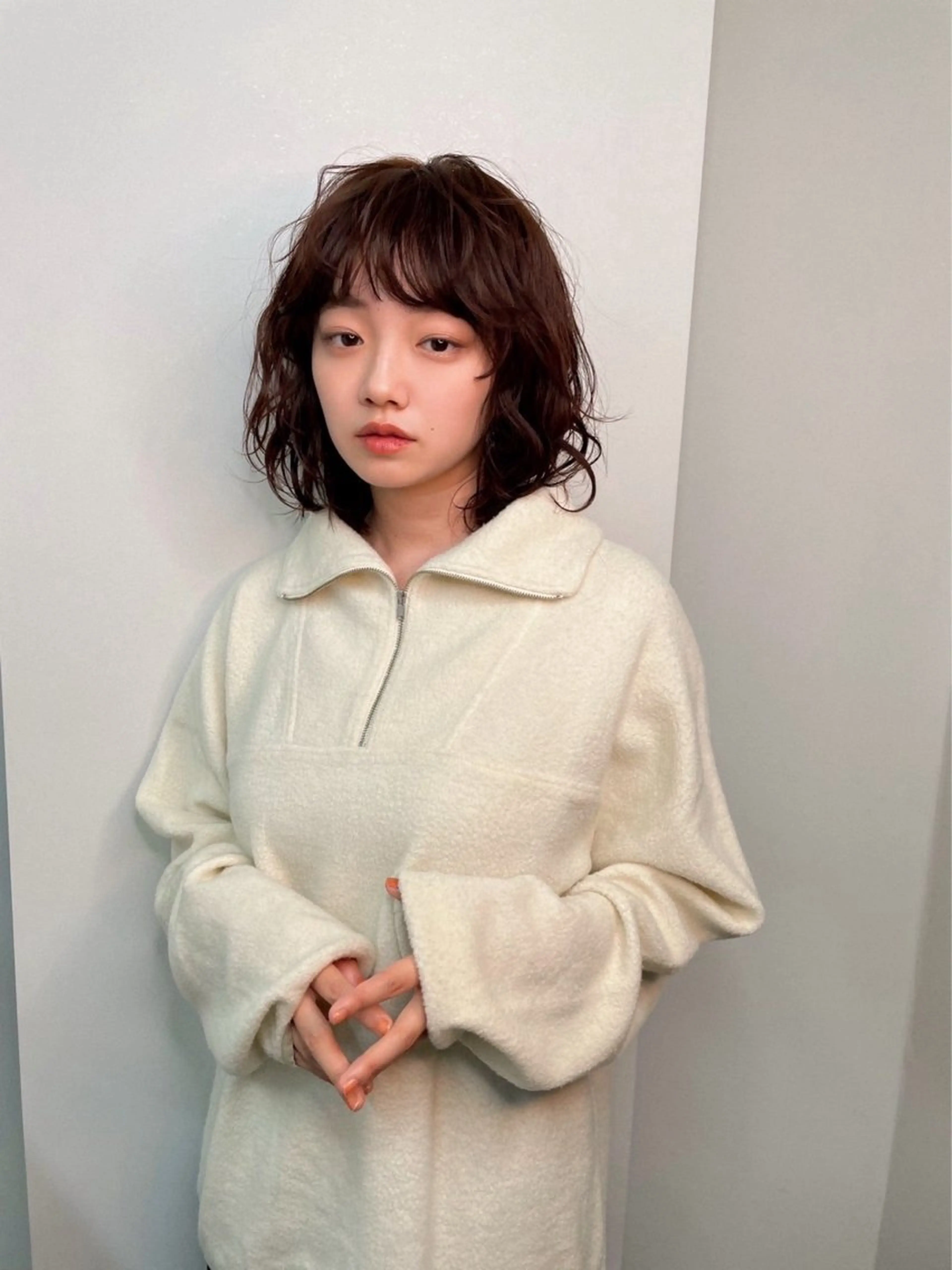 ショート カラー パーマ カット ヘアカラー パーマ トリートメント パーマ＊ 顔まわり似合わせのヘアスタイル