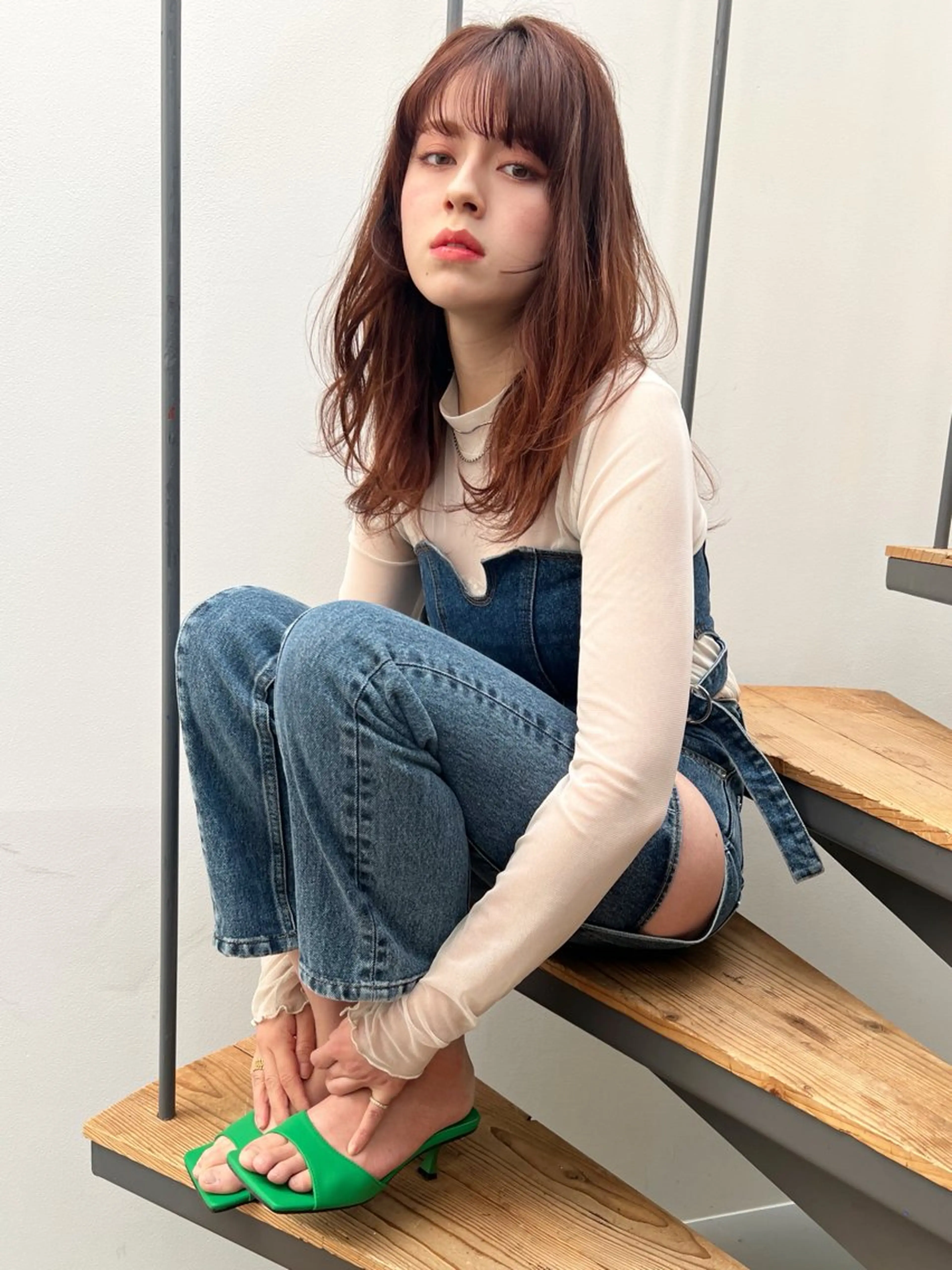 ロング たけもと みさきのヘアスタイル