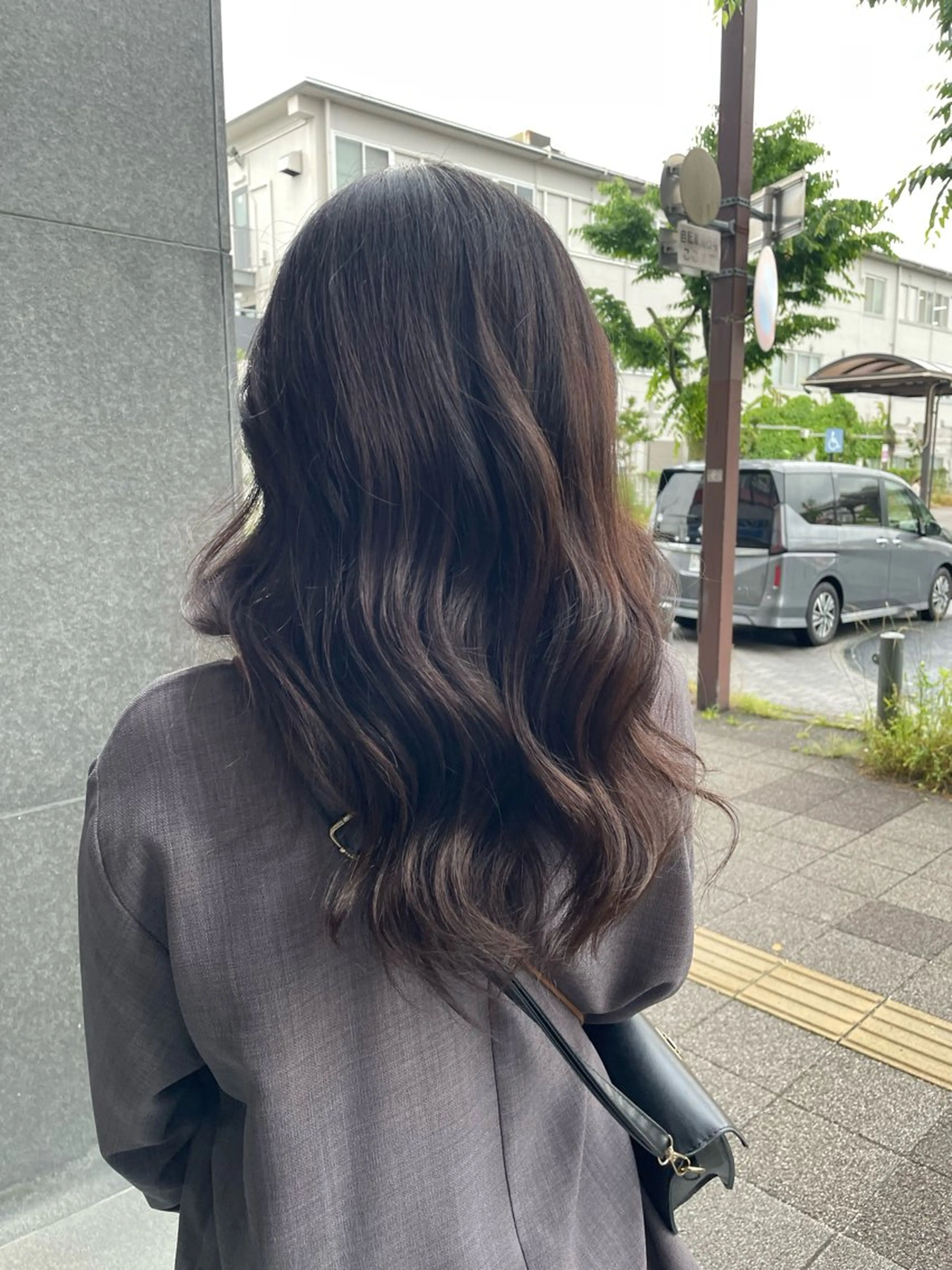 ロング ヘアカラー トリートメント 下村 和香奈のヘアスタイル