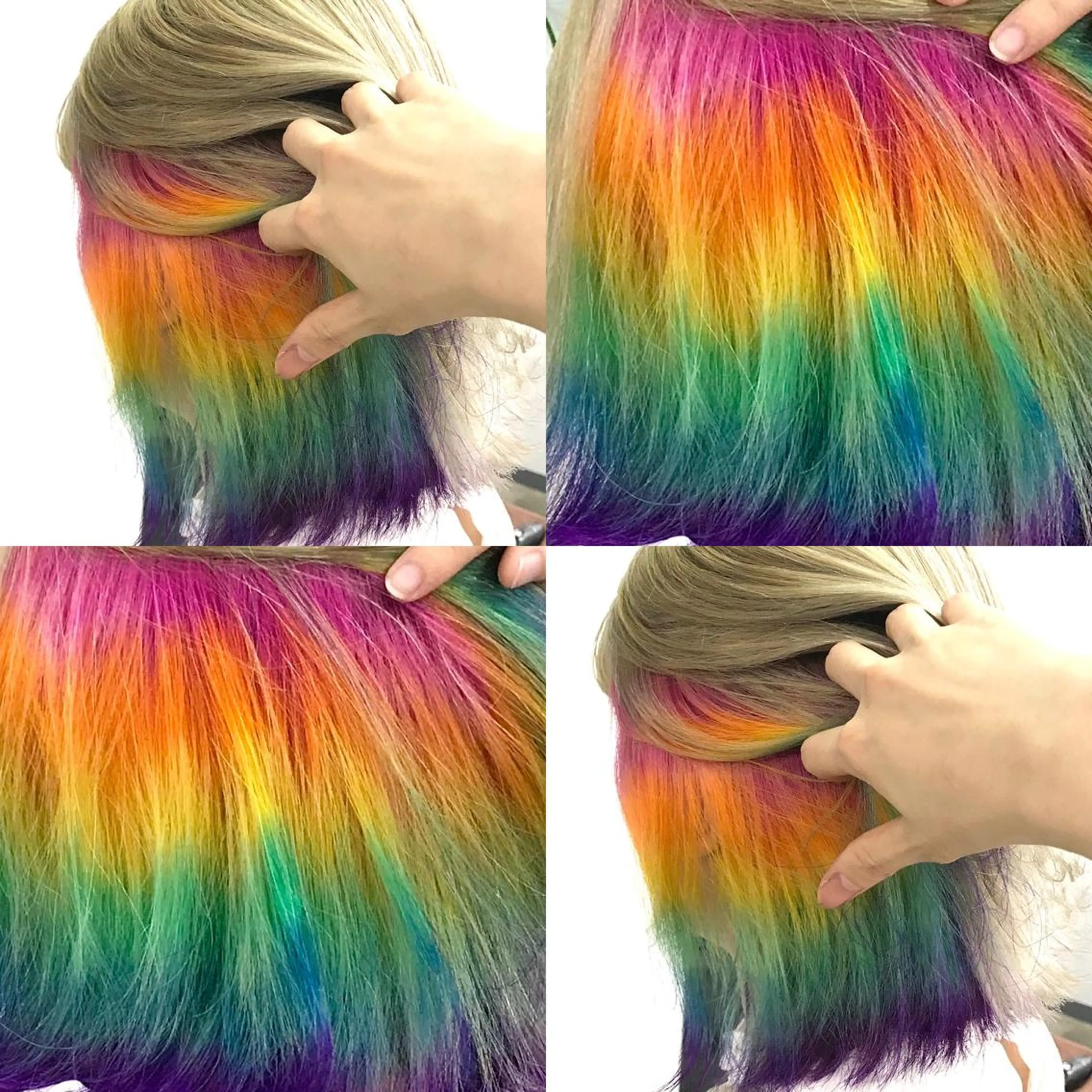 ショート カラー ハイトーン💫 エクステ💫maiのヘアスタイル