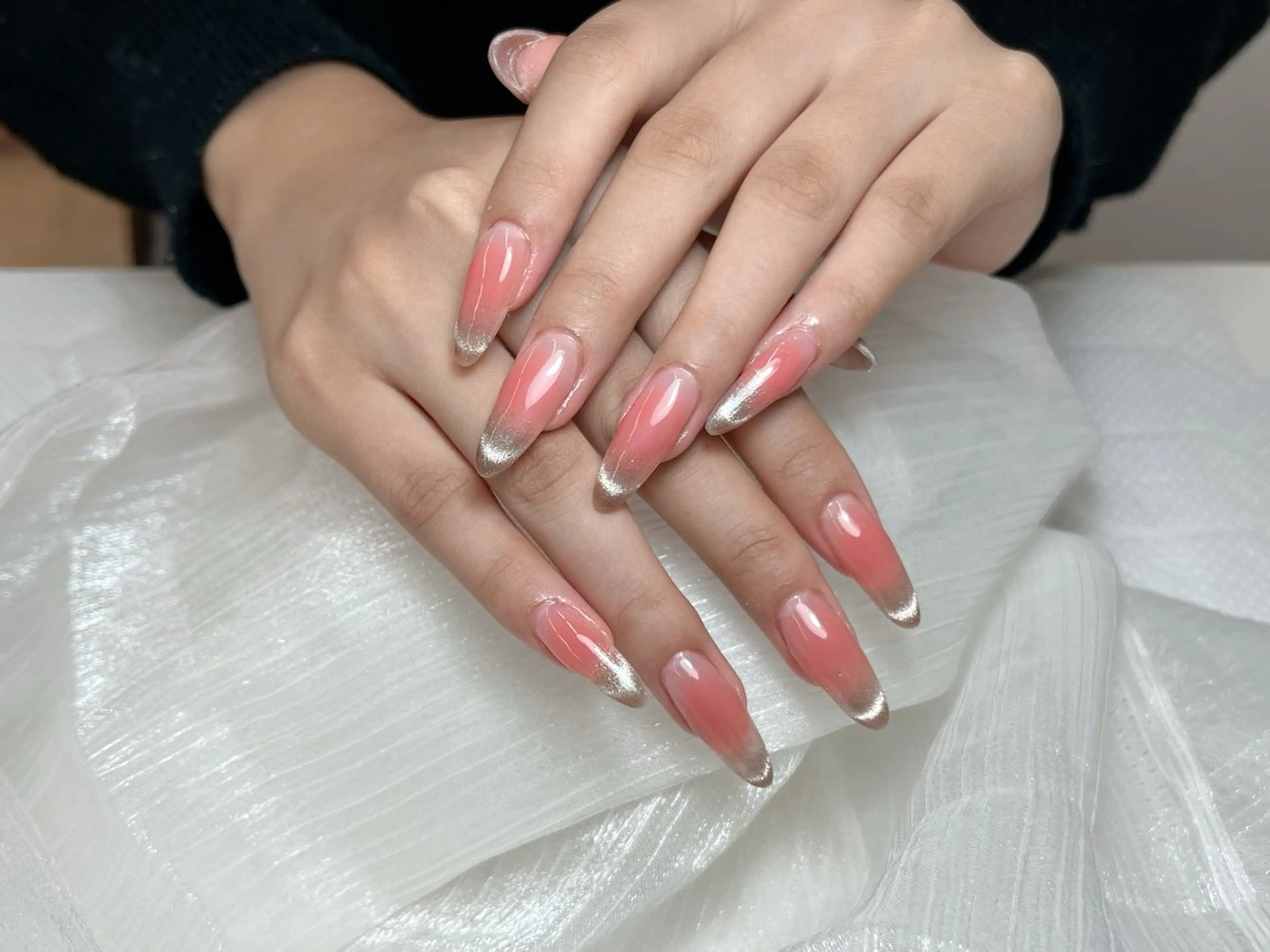 ロング ハンドネイル 宮崎 もものネイルデザイン