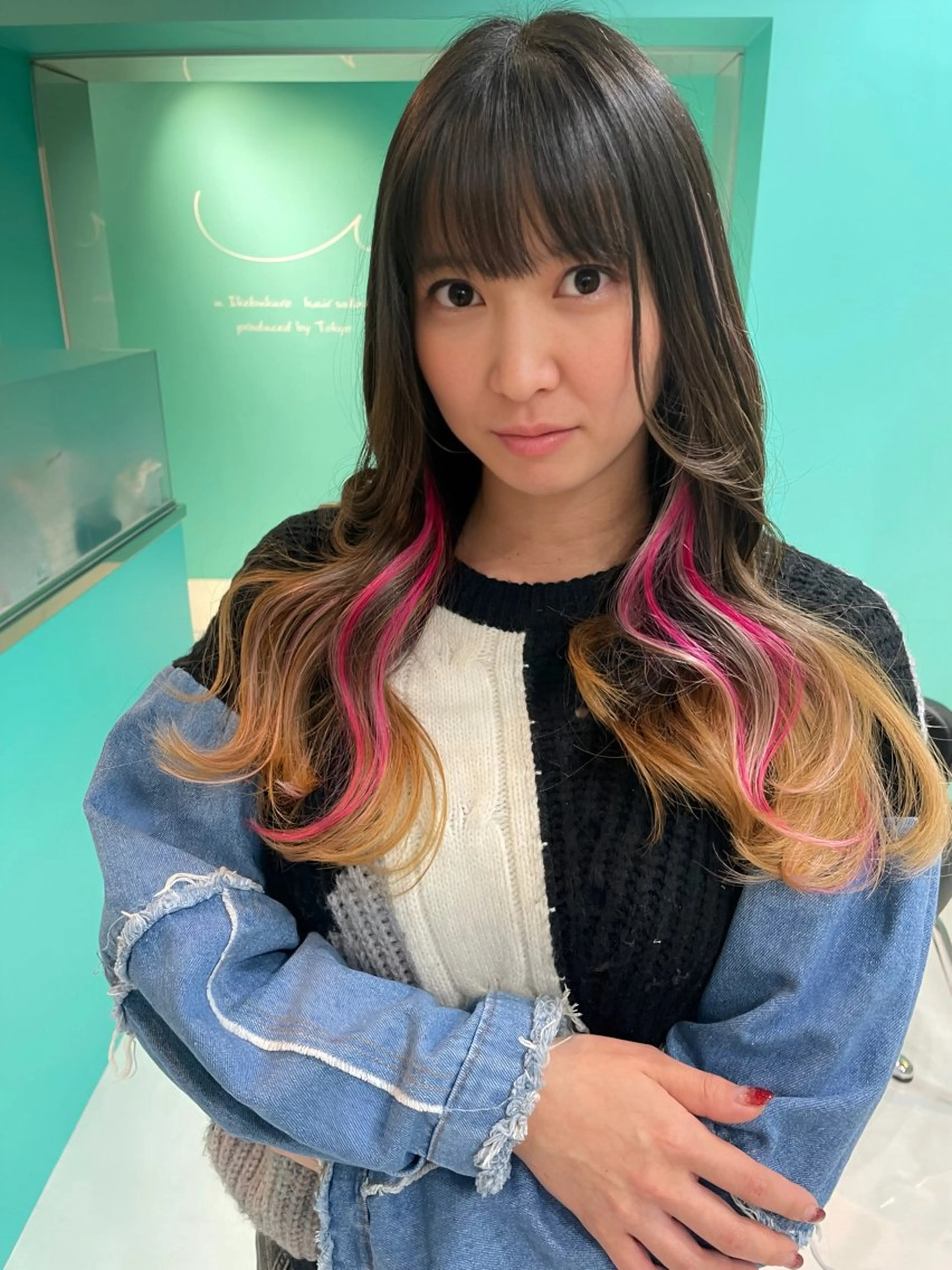 ロング カラー 💫ダブルカラー💫 池袋西口・泡渕✂️のヘアスタイル