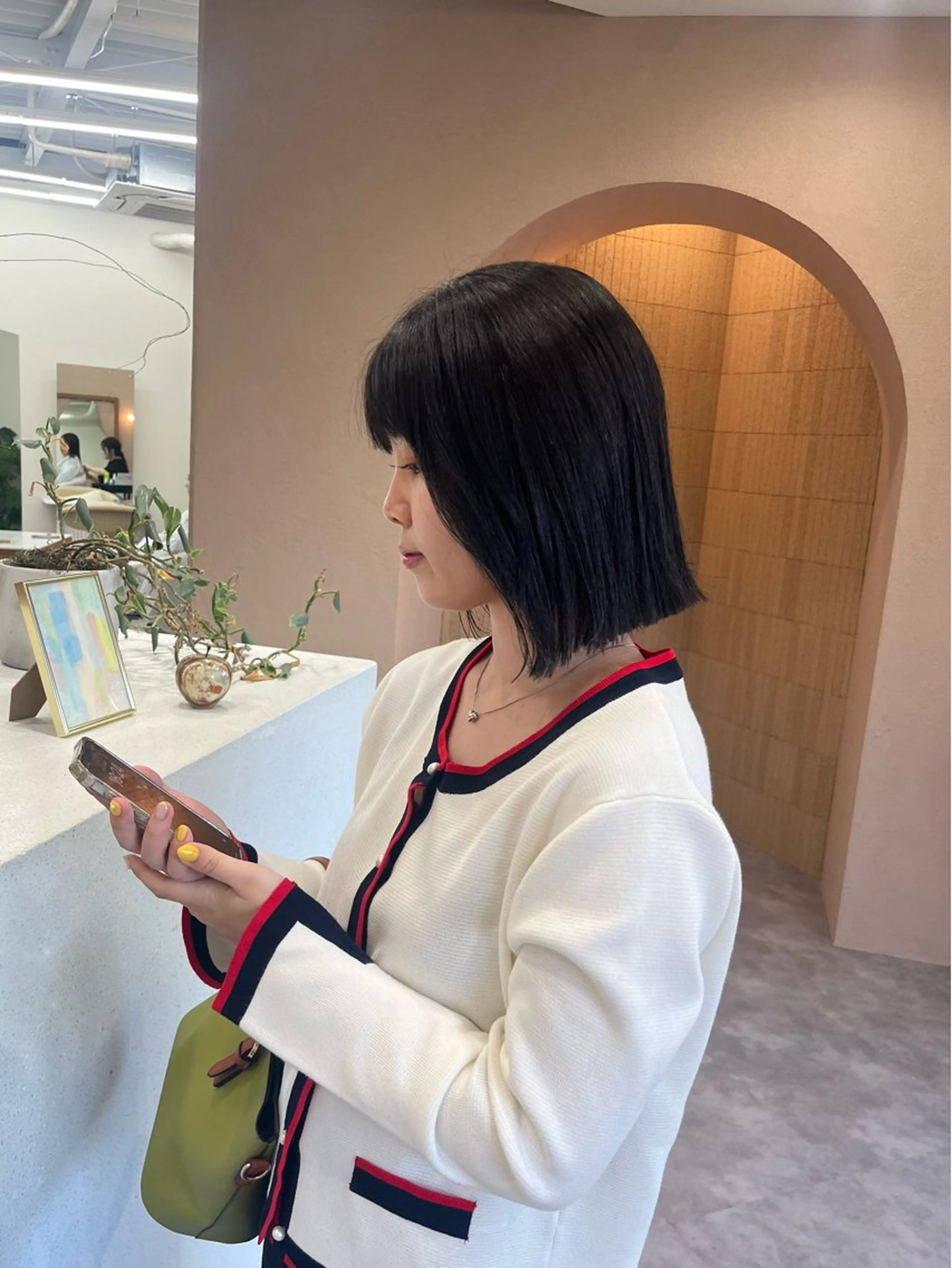 ミディアム カラー 透明感カラー 似合わせカット🌼 沙奈のヘアスタイル