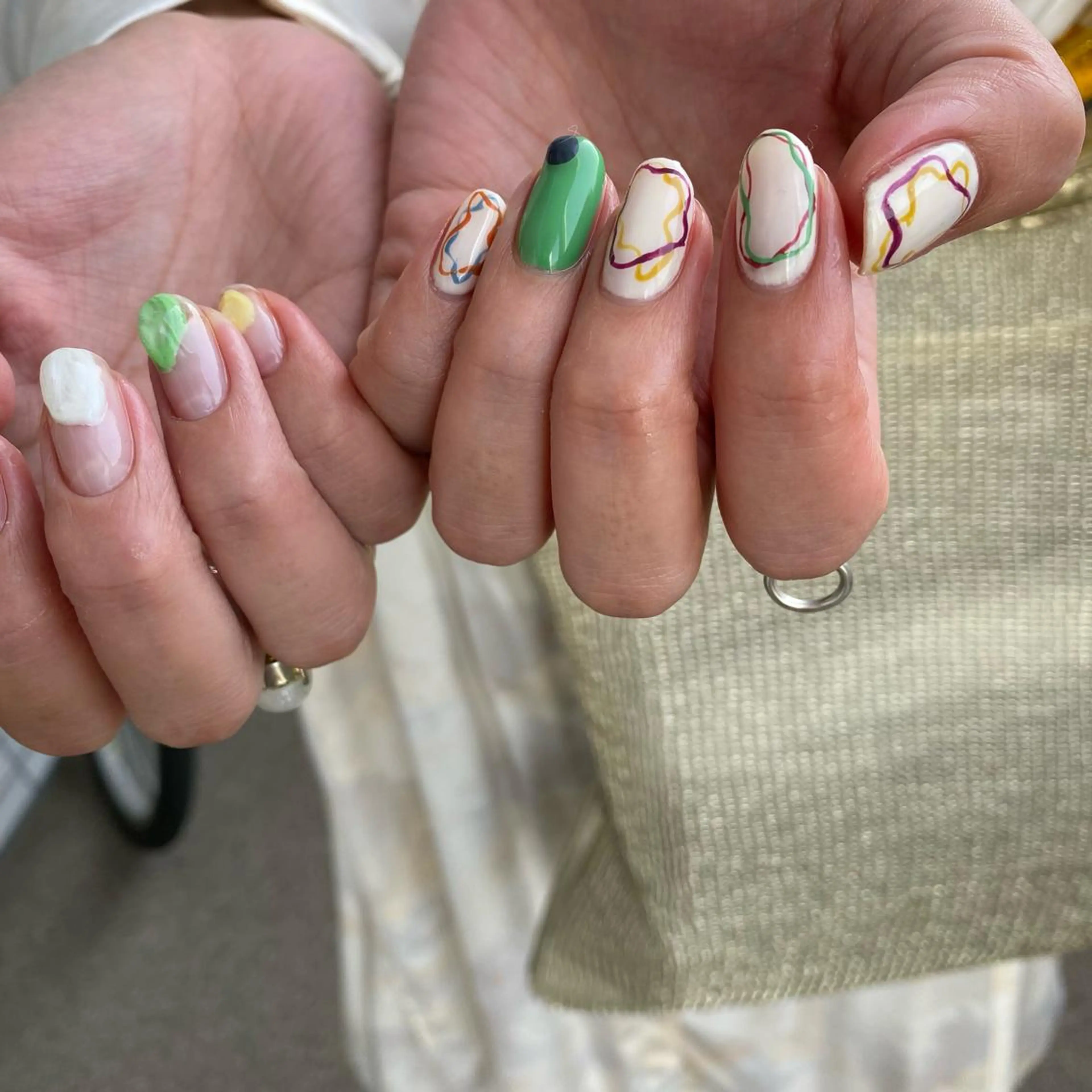 ネイル ミラーネイル ニュアンスネイル ハンドネイル MARUKO nailのネイルデザイン