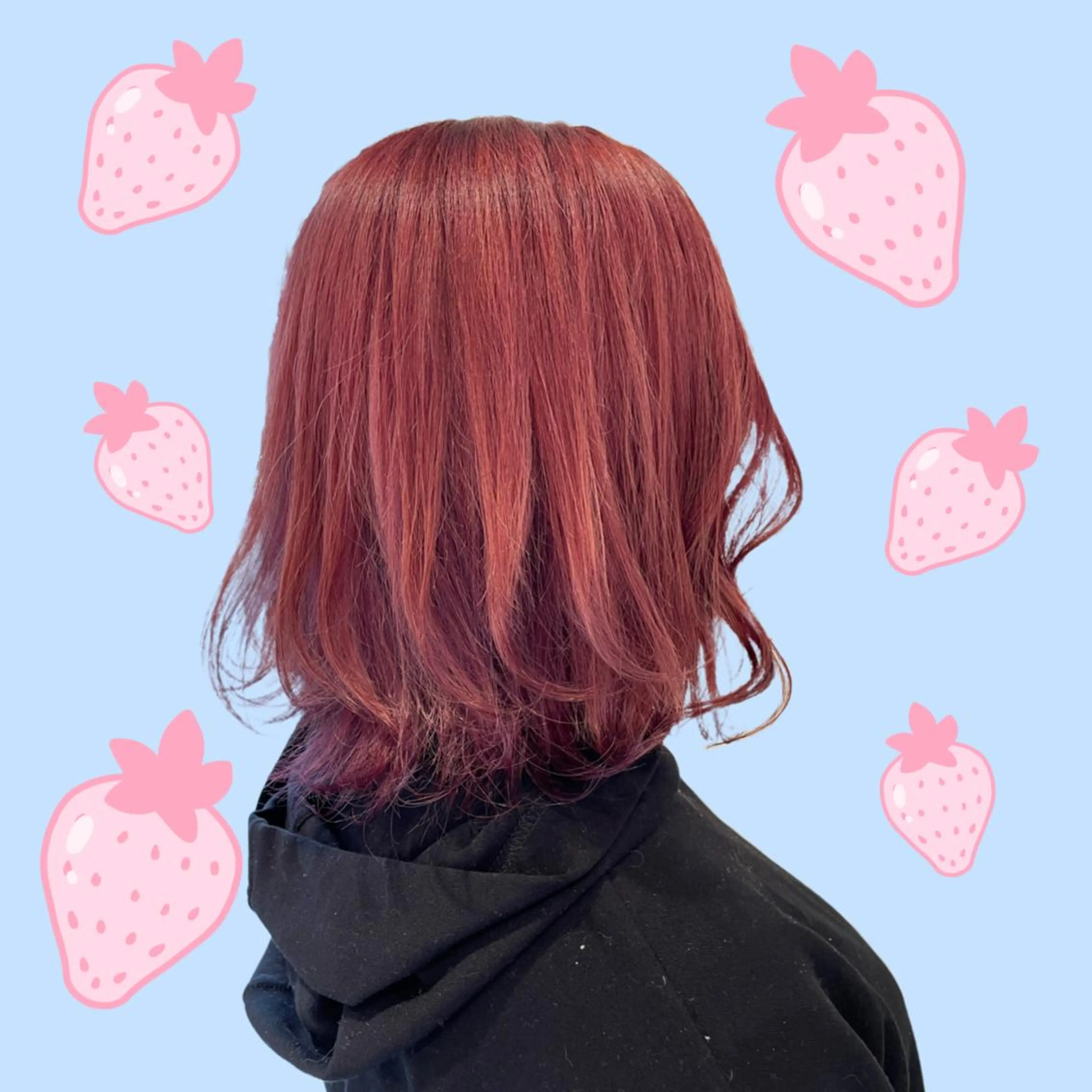 ミディアム カラー ヘアアレンジ カシス 🦄ブリーチ💜エク ステ💜MIU🦄のヘアスタイル