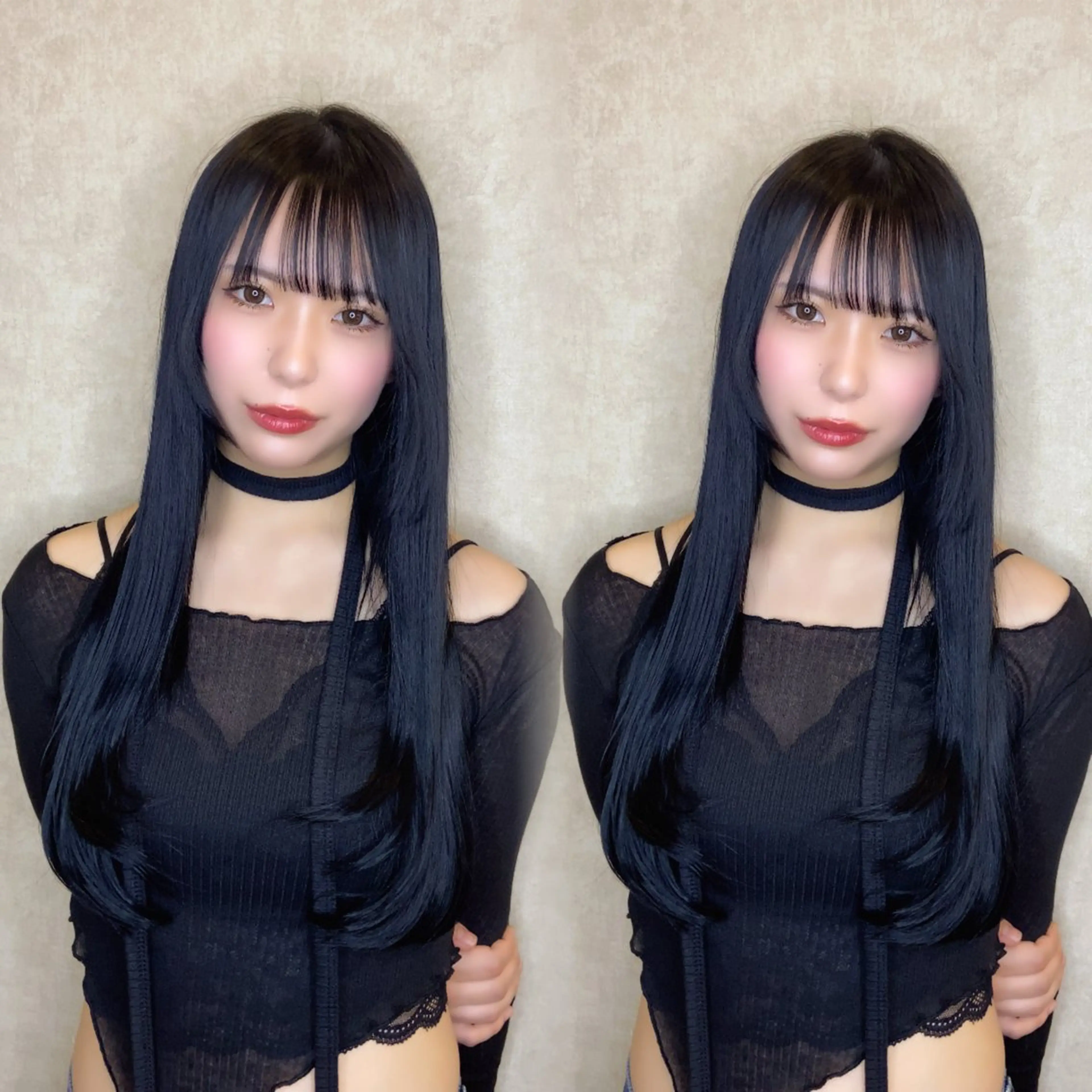 ロング カラー 吉成 葉南のヘアスタイル