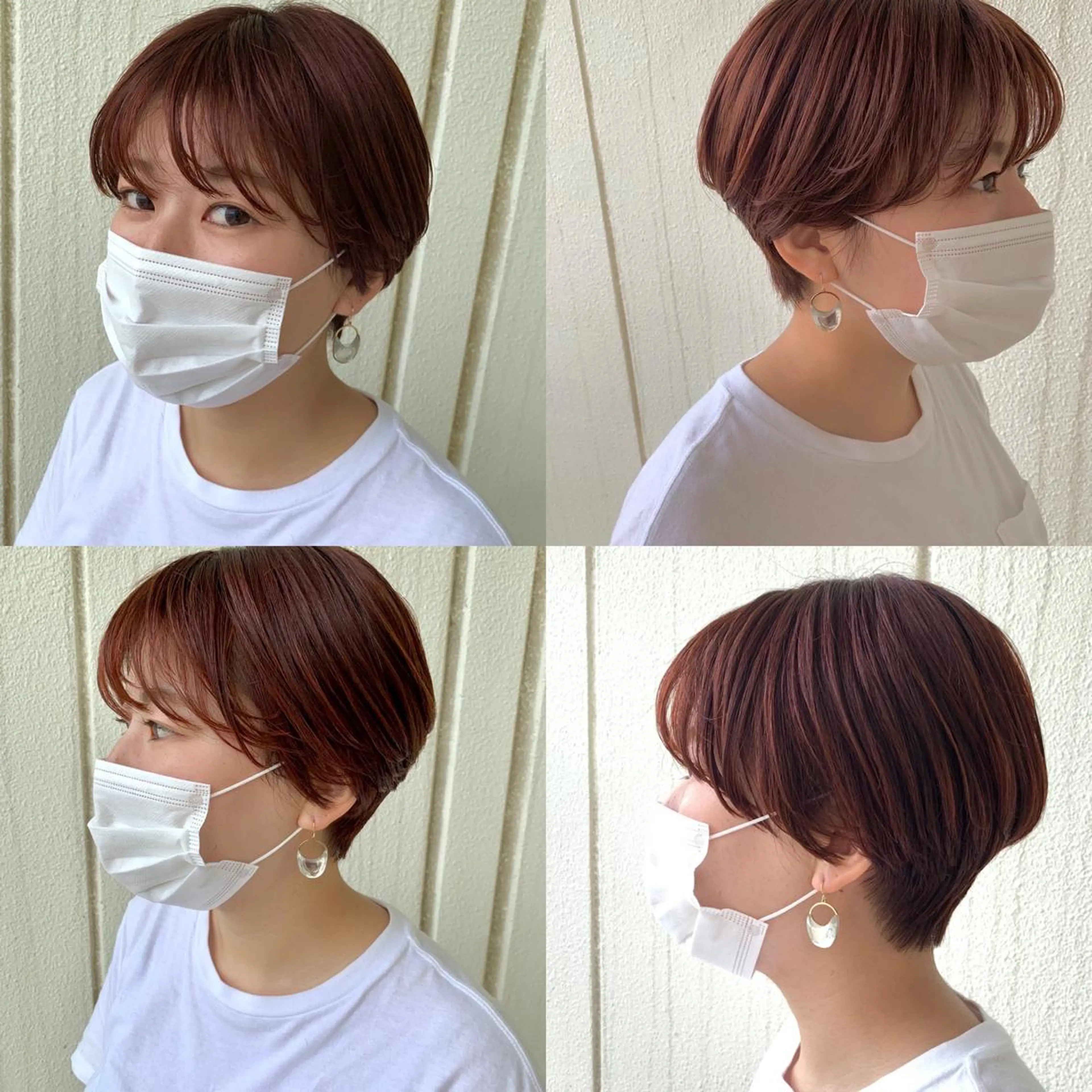 ショート カラー デザインカラー🕊 石井萌のヘアスタイル