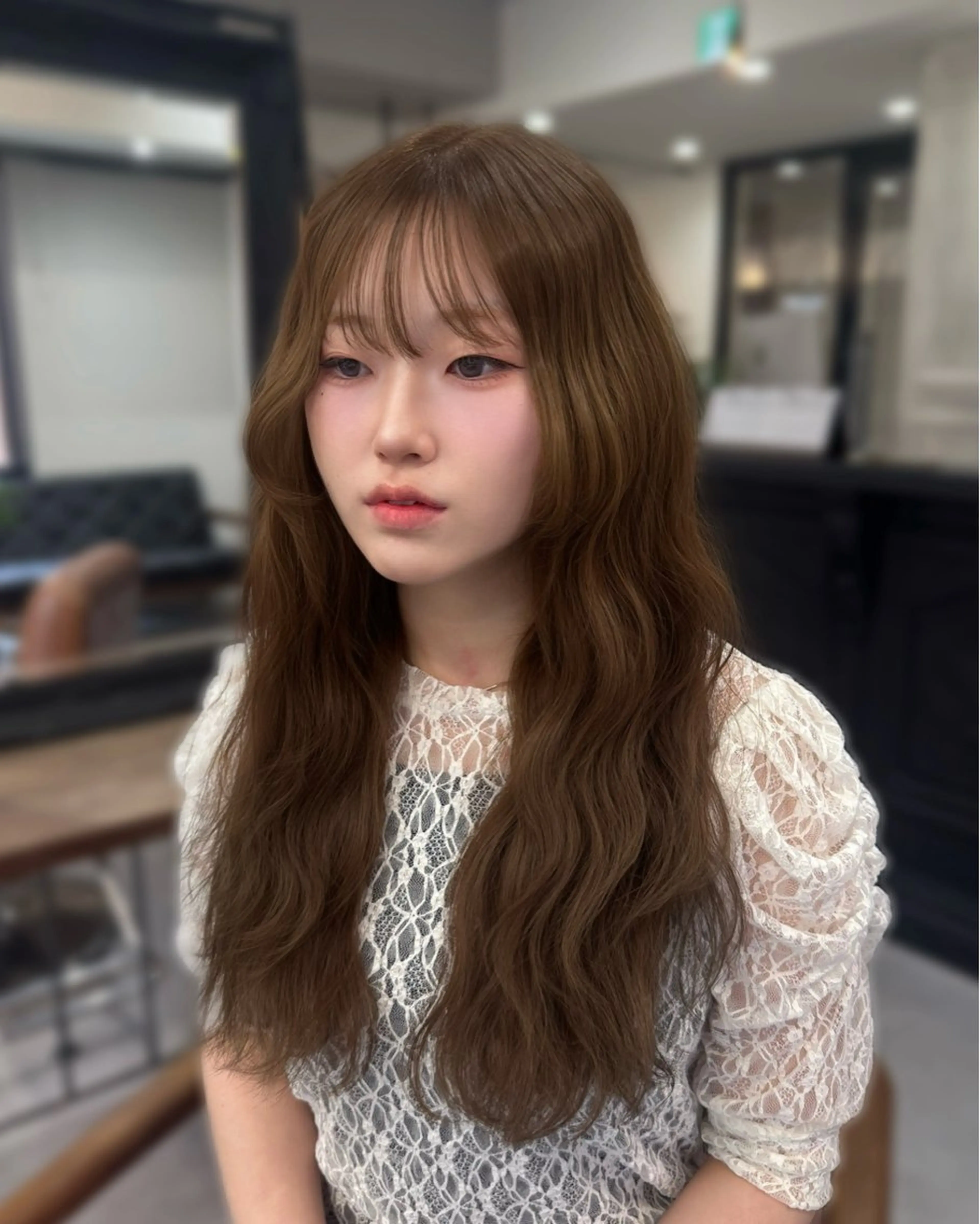 セミロング 梅田トレンドレイヤー RISA🎀💕のヘアスタイル