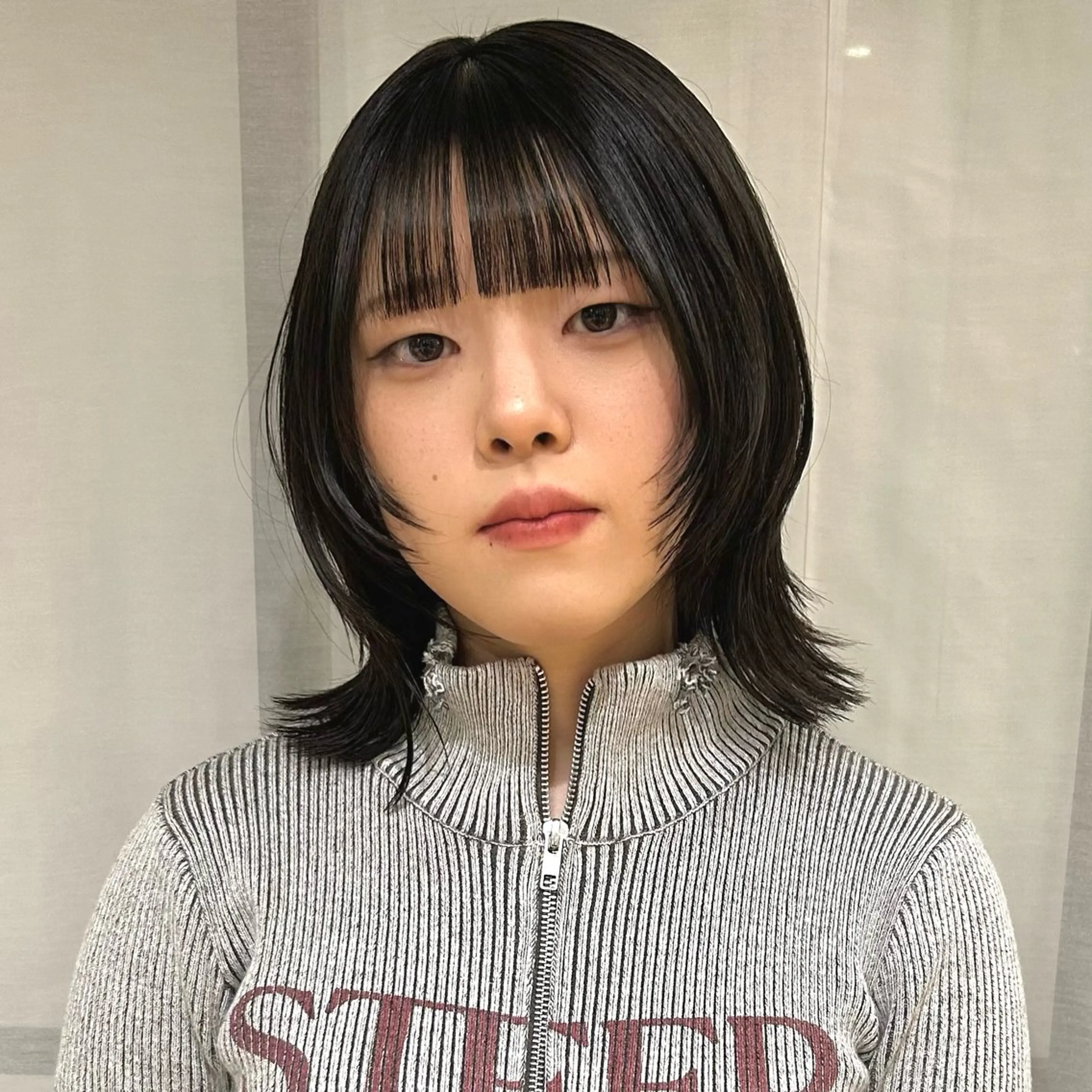 ミディアム レイヤーカット カット ボブレイヤー/ ブリーチ/miyuuのヘアスタイル